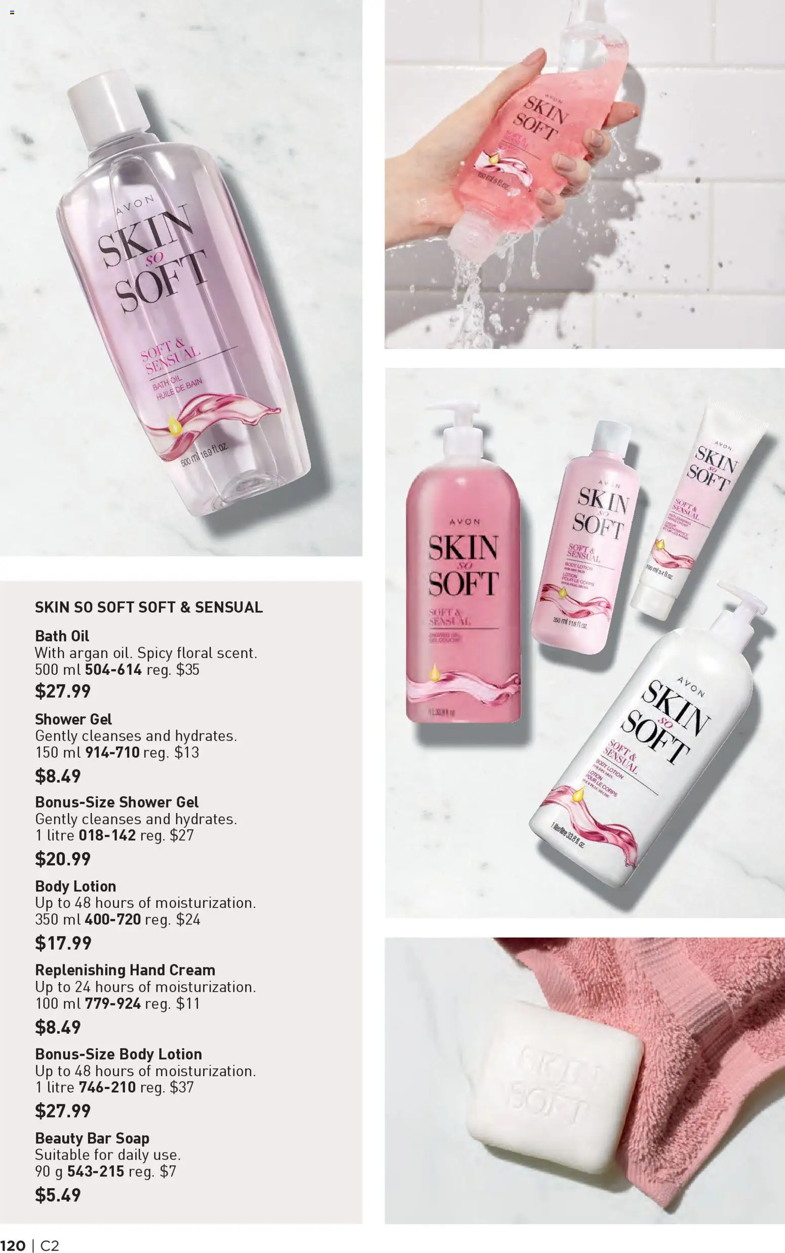 Avon flyer valid from 15.01.2026 | Page: 120 | Products: Body lotion, Soap, Shower, Oil