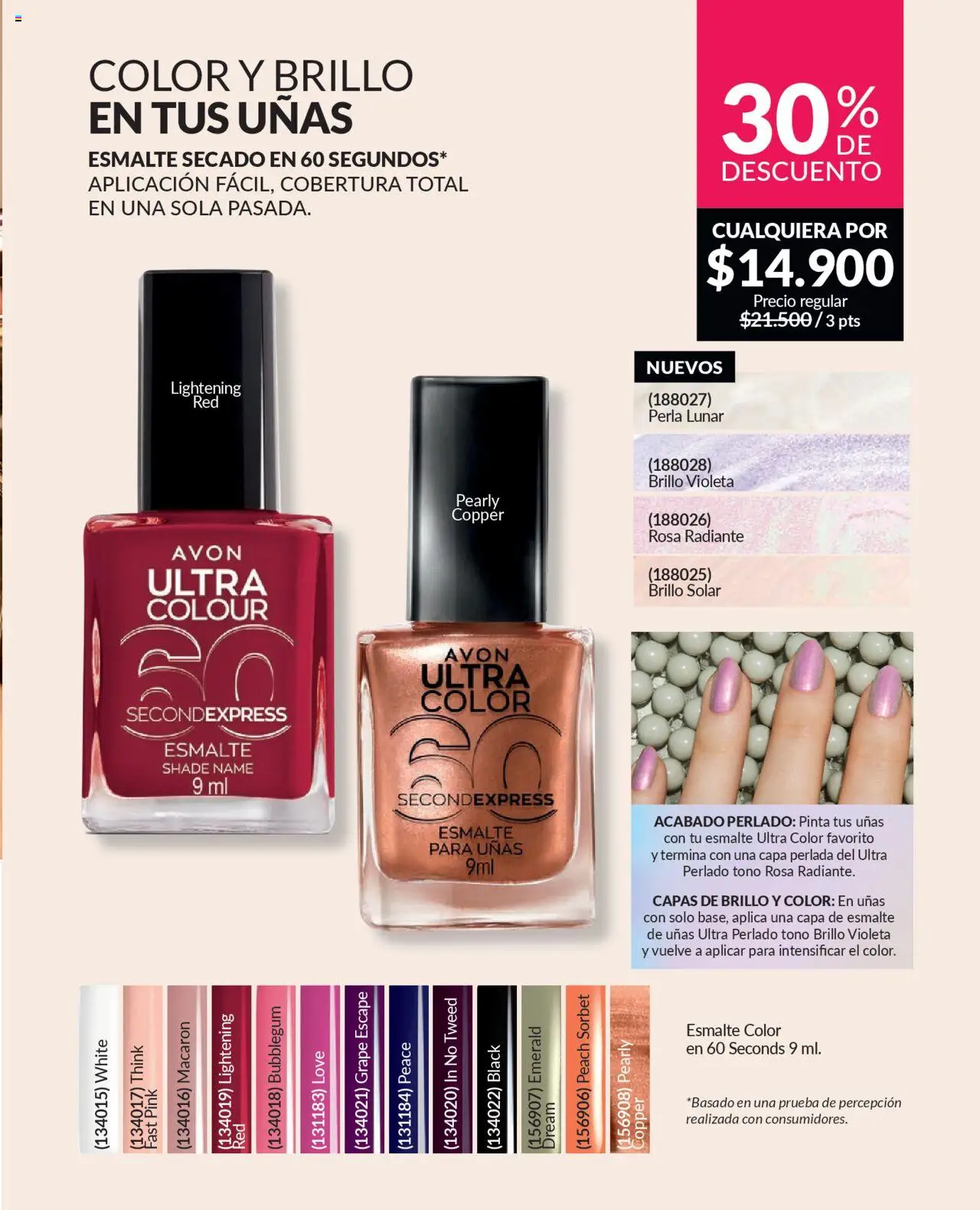 Avon revista - valida desde el 12.09.2025 | Página: 19 | Productos: Brillo, Esmalte de uñas