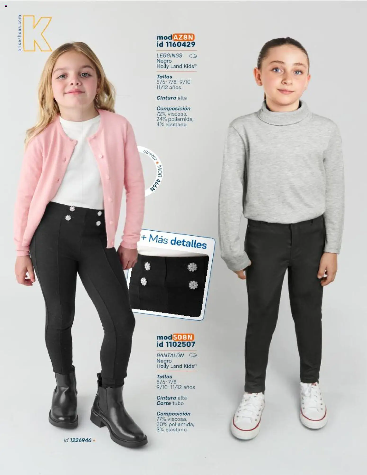 Nuevas ofertas de Price Shoes válidas en toda la República Mexicana desde el 21.10.2025. ¡Encuentra las mejores ofertas en Price Shoes catálogo KIids Oto-Inv 2025! | Página: 26 | Productos: Suéter, Leggings