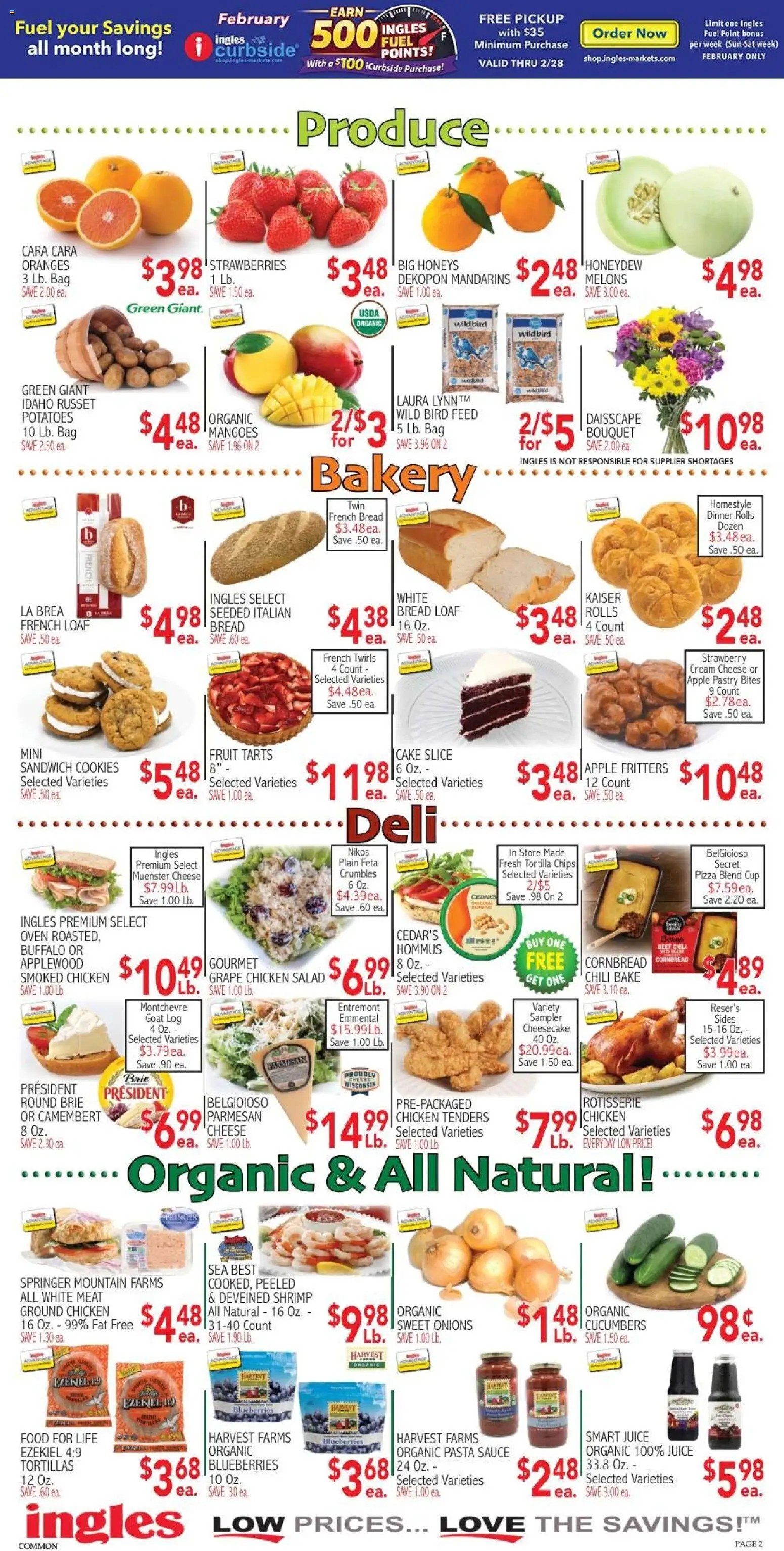 Ingles - Weekly flyer - valid from 25.02.2026 | Page: 2 | Products: Juice, Cookies, Bag, Oven