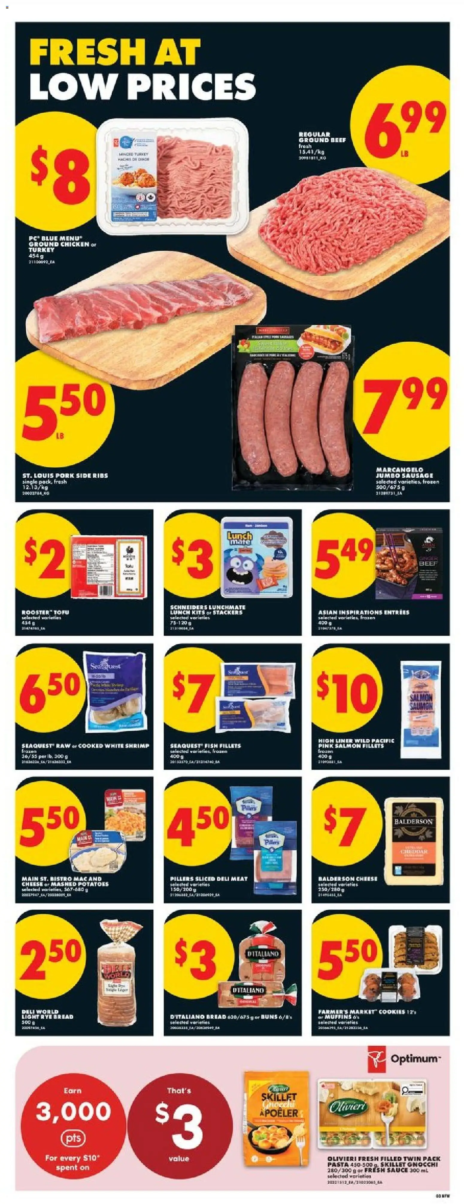 No Frills flyer valid from 16.04.2026 | Page: 3 | Products: Cookies, PC, Turkey, Pork