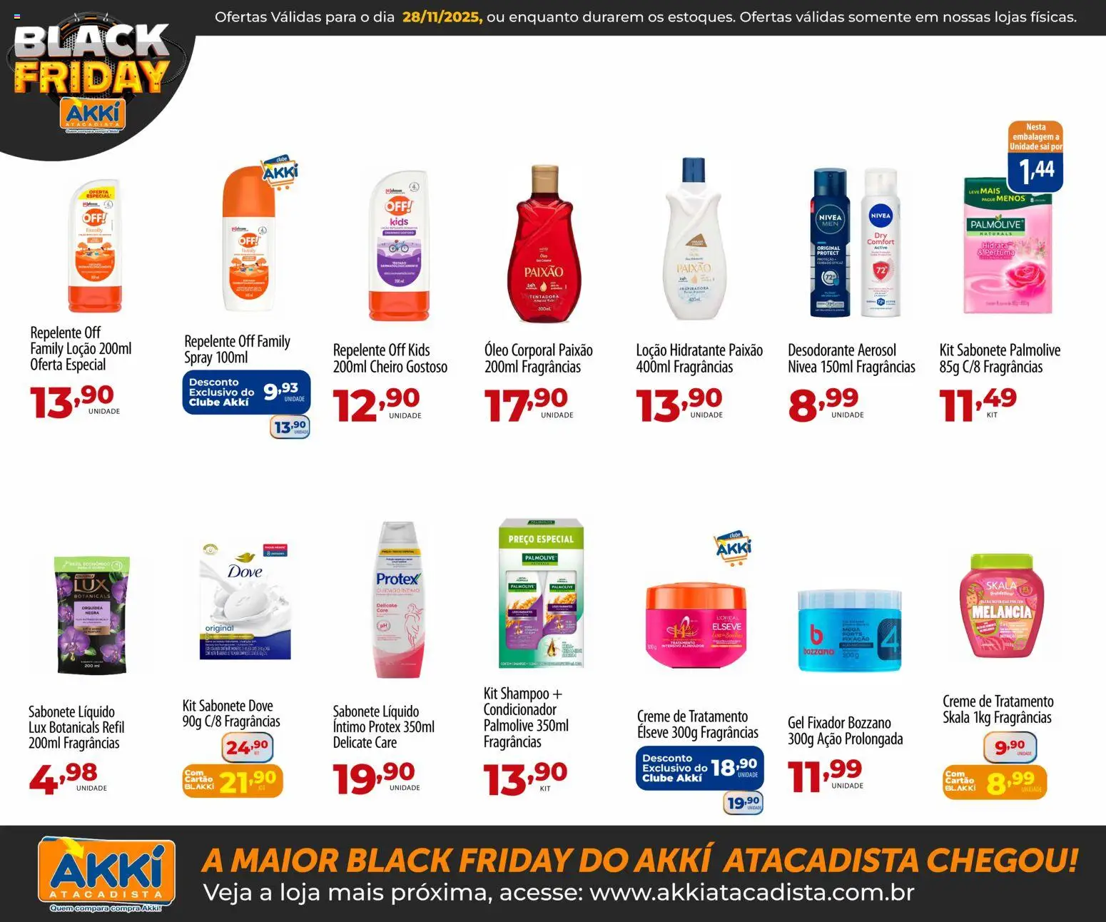 Akki Atacadista Folheto - válido de 28.11.2025 | Página: 15 | Produtos: Melancia, Desodorante, Óleo, Dove