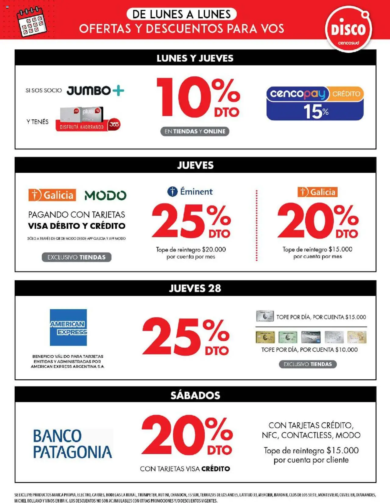 Disco ofertas │ válido desde el 08.08.2025 | Página: 9 | Productos: Disco, Banco
