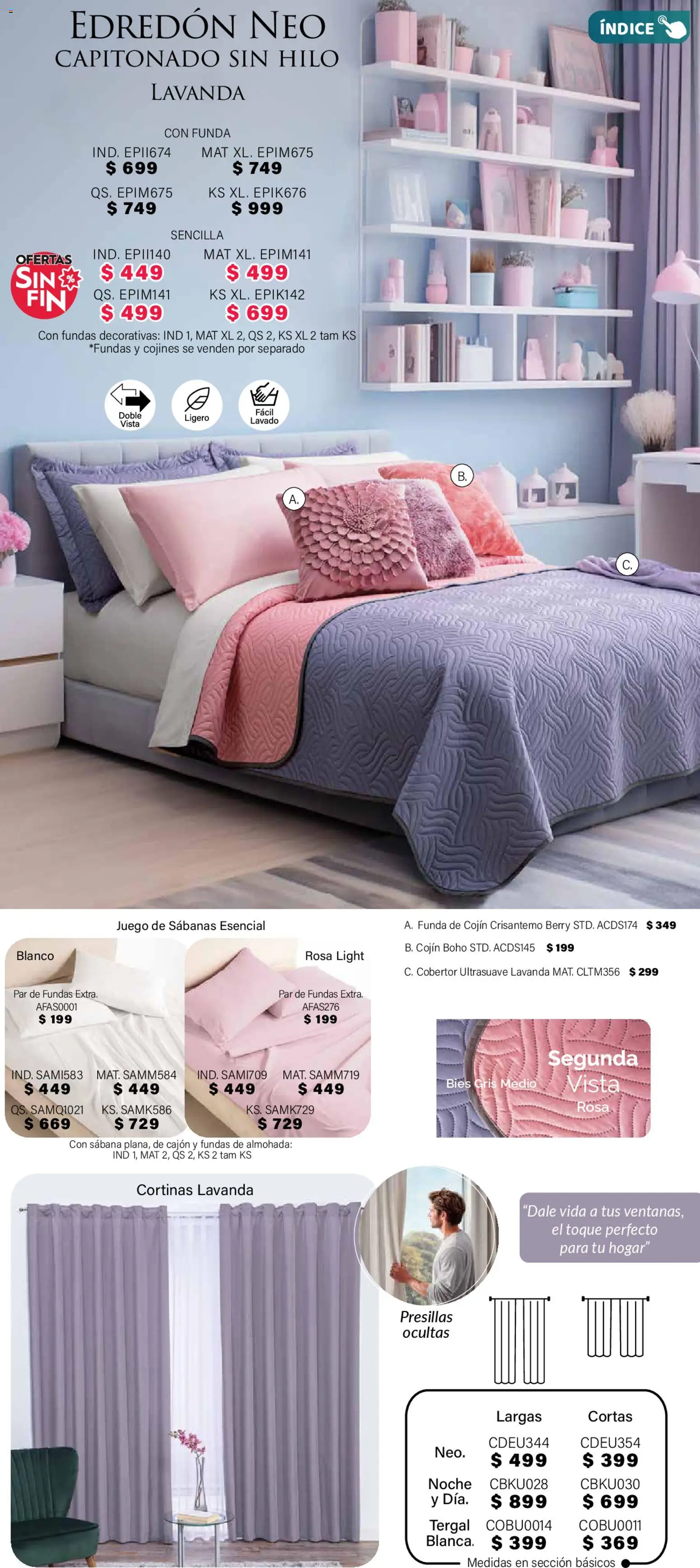 Nuevas ofertas de Colchas Concord válidas en toda la República Mexicana desde el 01.11.2025. ¡Encuentra las mejores ofertas en Colchas Concord Buen Fin! | Página: 6 | Productos: Cobertor, Juego, Funda, Almohada