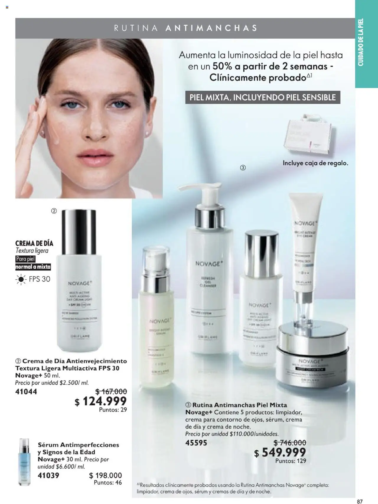 Oriflame revista - valida desde el 12.07.2025 | Página: 87 | Productos: Crema, Serum, Caja, Contorno