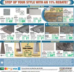 Menards Weekly Ad - valid from 09.07.2025 | Page: 19 | Products: Carpet, Sheet