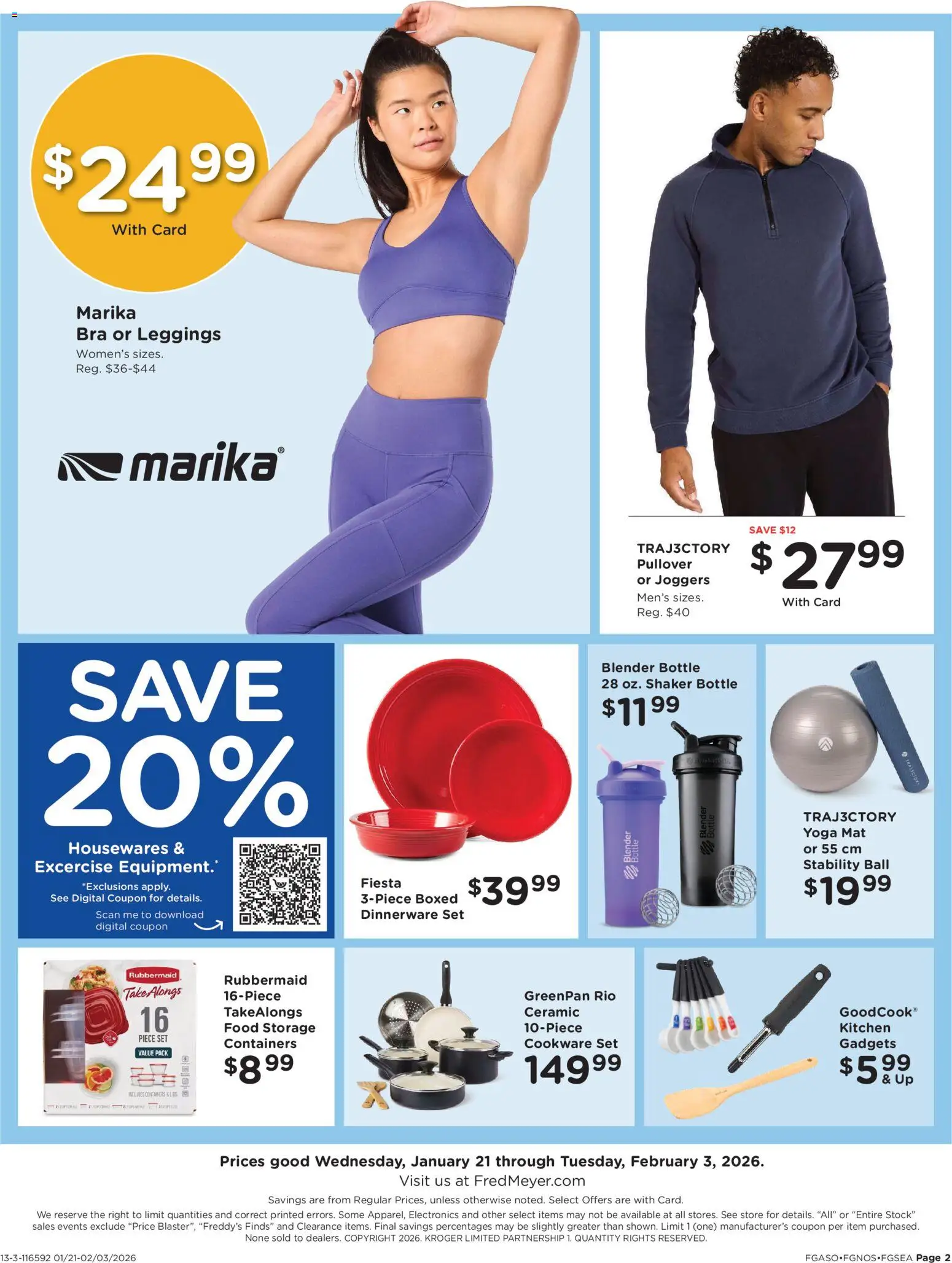 Fred Meyer Home & Apparel - valid from 21.01.2026 | Page: 3 | Products: Blender, Bra, Leggings
