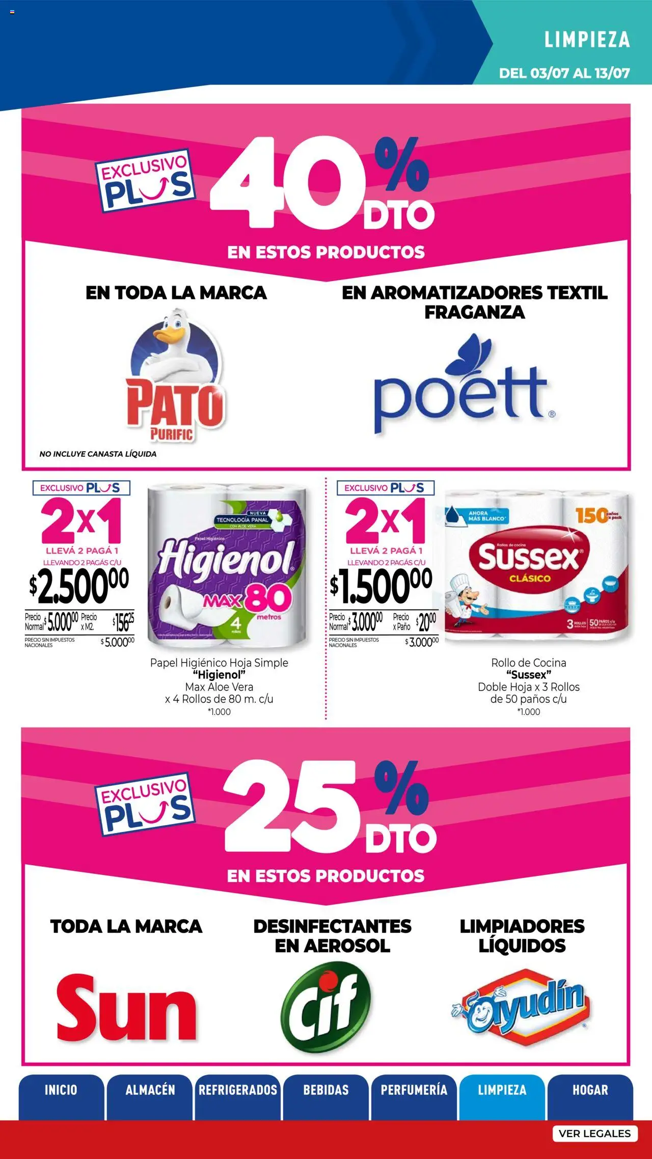 La Anonima - Insuperables - z5 │ válido desde el 03.07.2025 | Página: 32 | Productos: Papel higiénico, Cocina, Canasta