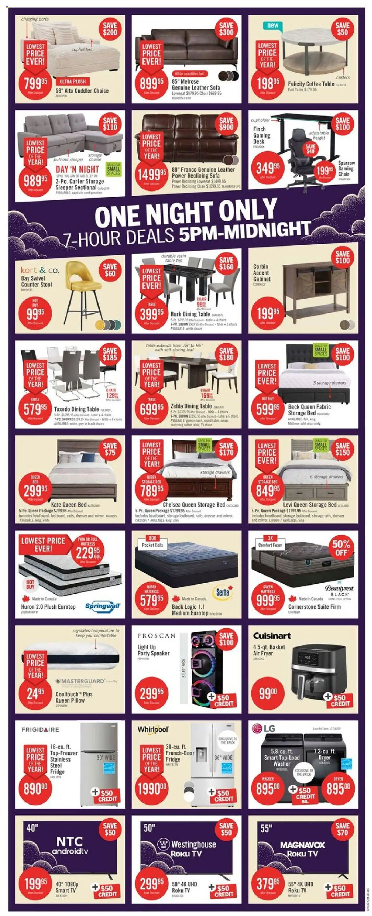 The Brick flyer valid from 10.10.2025 | Page: 2 | Products: Speaker, Mattress, Coffee table, Table