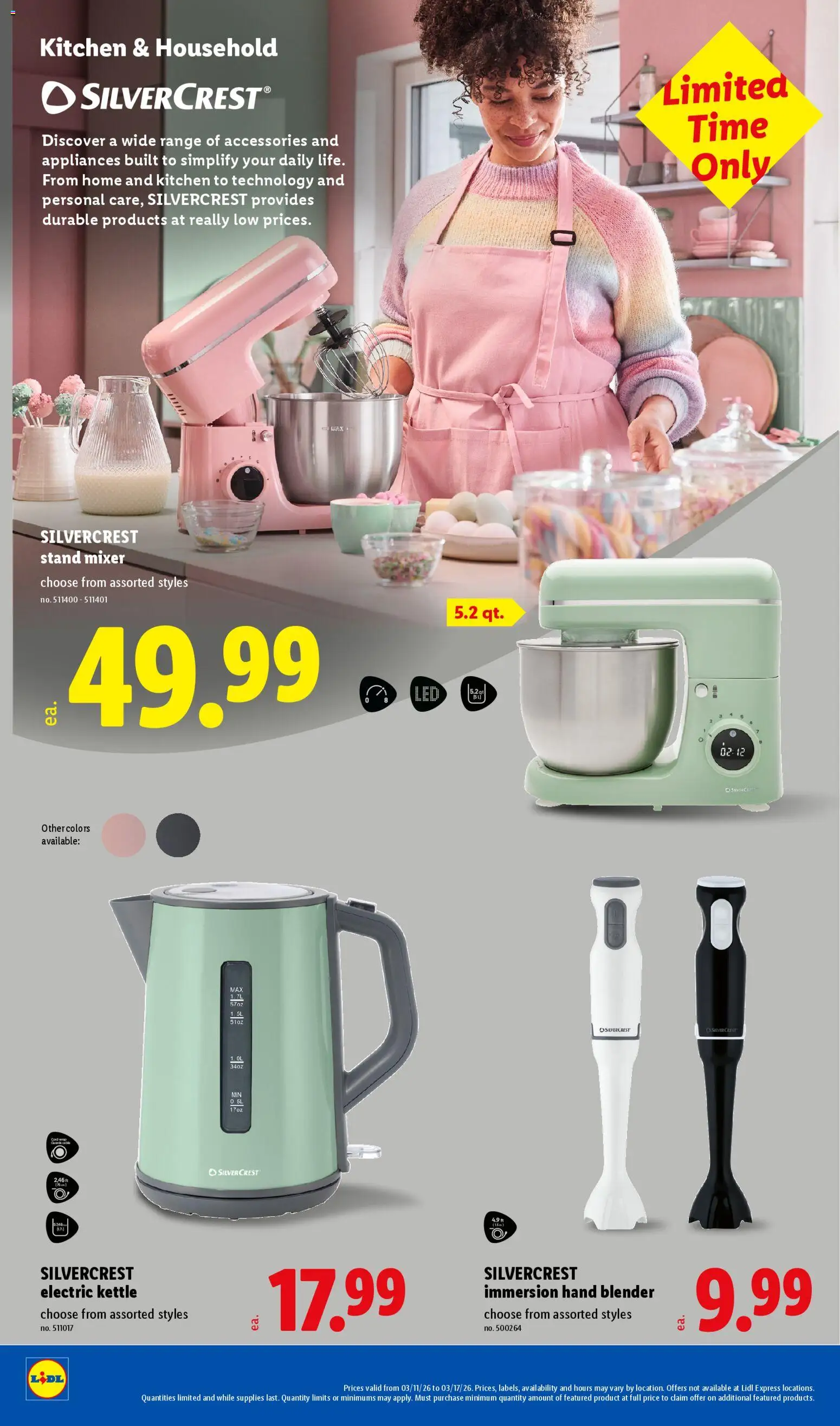 Lidl Weekly Ad - valid from 11.03.2026 | Page: 28 | Products: Blender, Kettle, Mixer
