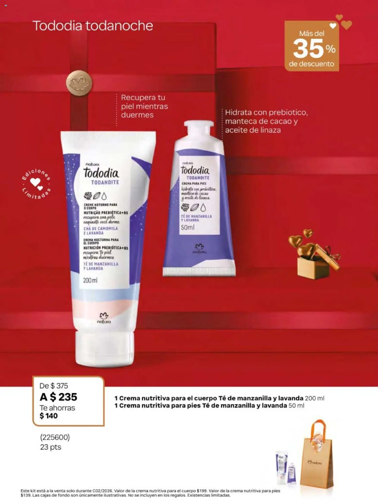 Nuevas ofertas de Natura válidas en toda la República Mexicana desde el 10.01.2026. ¡Encuentra las mejores ofertas en Natura campaña 2 2026! | Página: 40 | Productos: Crema, Aceite, Cacao, Té