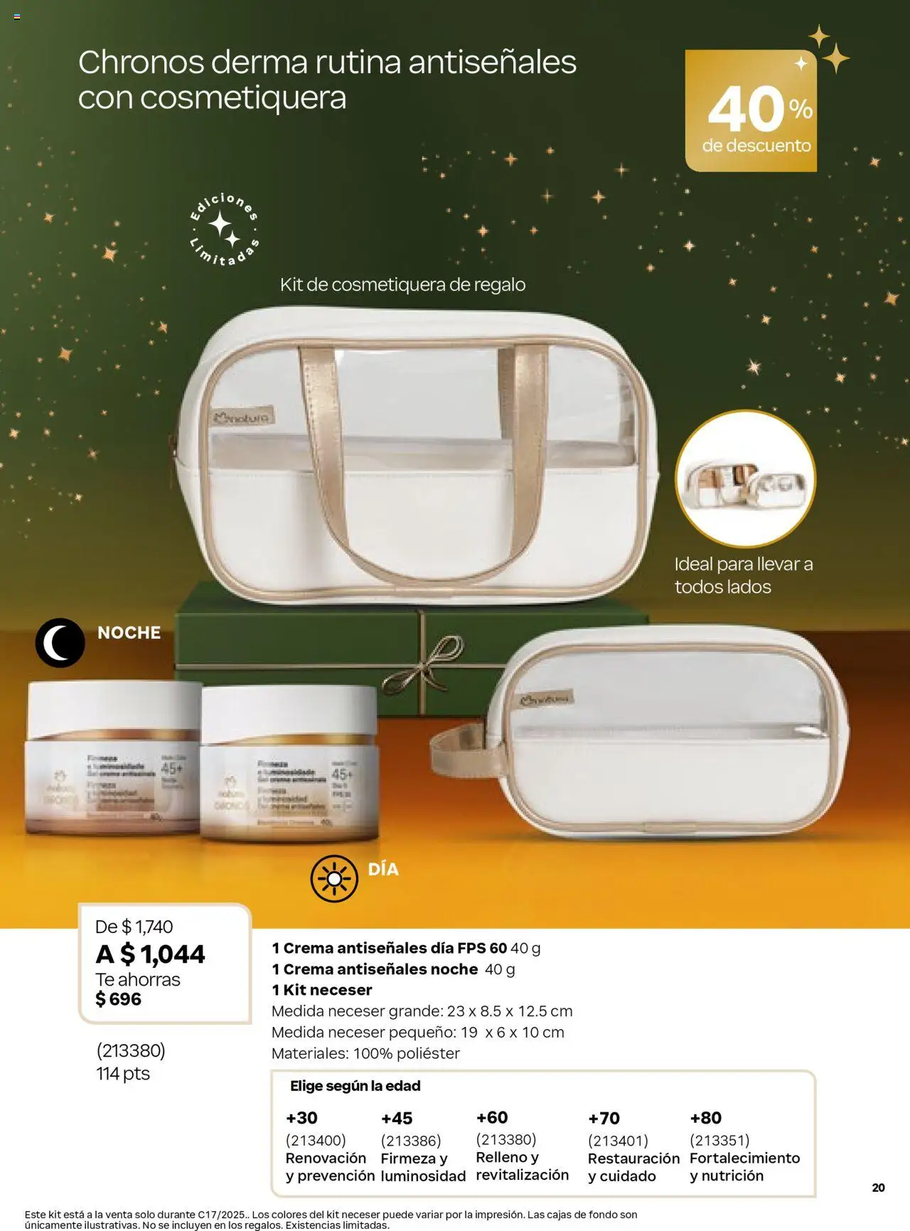 Nuevas ofertas de Natura válidas en toda la República Mexicana desde el 24.10.2025. ¡Encuentra las mejores ofertas en Natura - Campaña 17 2025 Especial Navidad! | Página: 20 | Productos: Crema, Neceser, Té