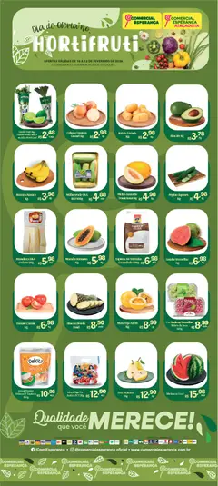 Comercial Esperança - Ofertas Hortifruti - Pré-Visualização do folheto da loja Comercial Esperança, válido de 10.02.2026 | Página: 1