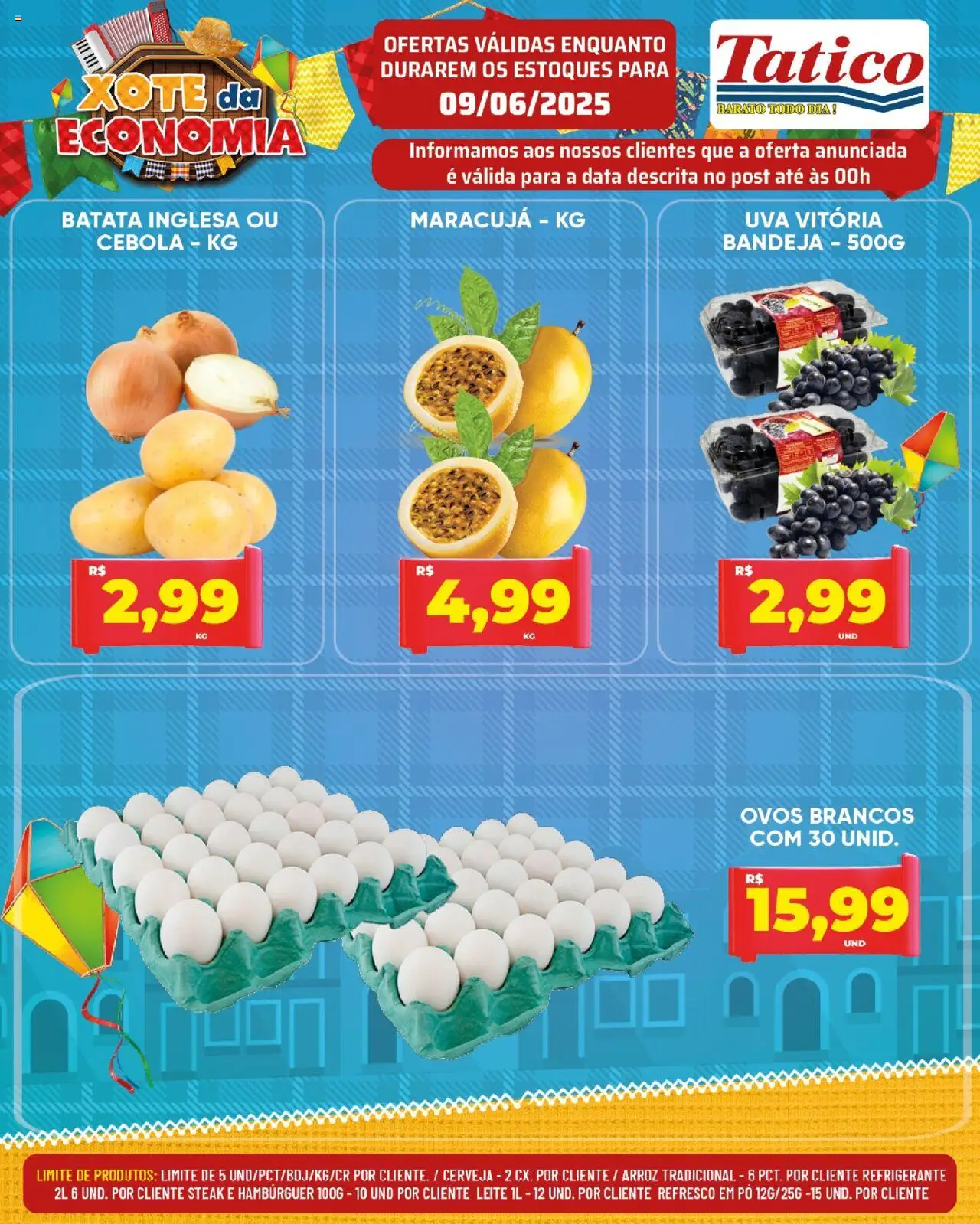 Tatico Folheto - válido de 09.06.2025 | Página: 8 | Produtos: Maracujá, Leite, Ovos, Refrigerante