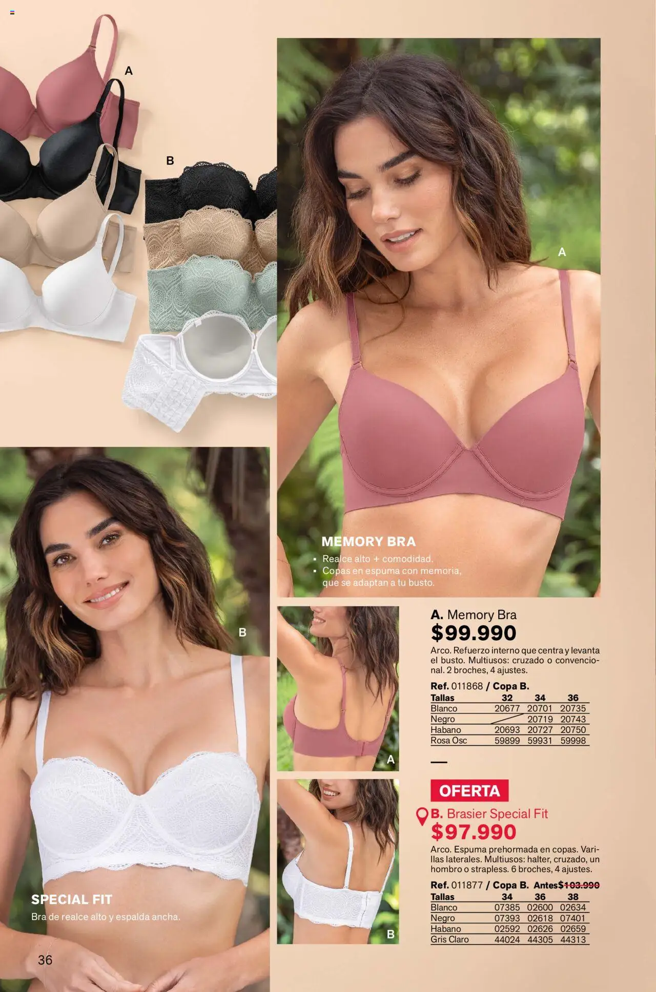 Leonisa revista - valida desde el 04.08.2025 | Página: 36 | Productos: Espuma, Brasier