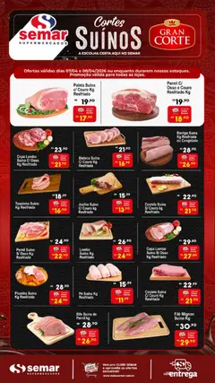Semar Supermercado ofertas Suínos  - Pré-Visualização do folheto da loja Semar Supermercado, válido de 07.04.2026