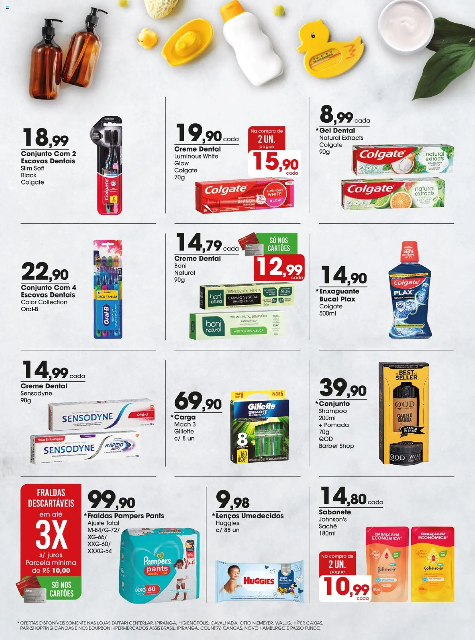 Zaffari Folheto - válido de 16.12.2025 | Página: 19 | Produtos: Shampoo, Carvão vegetal, Creme, Creme dental