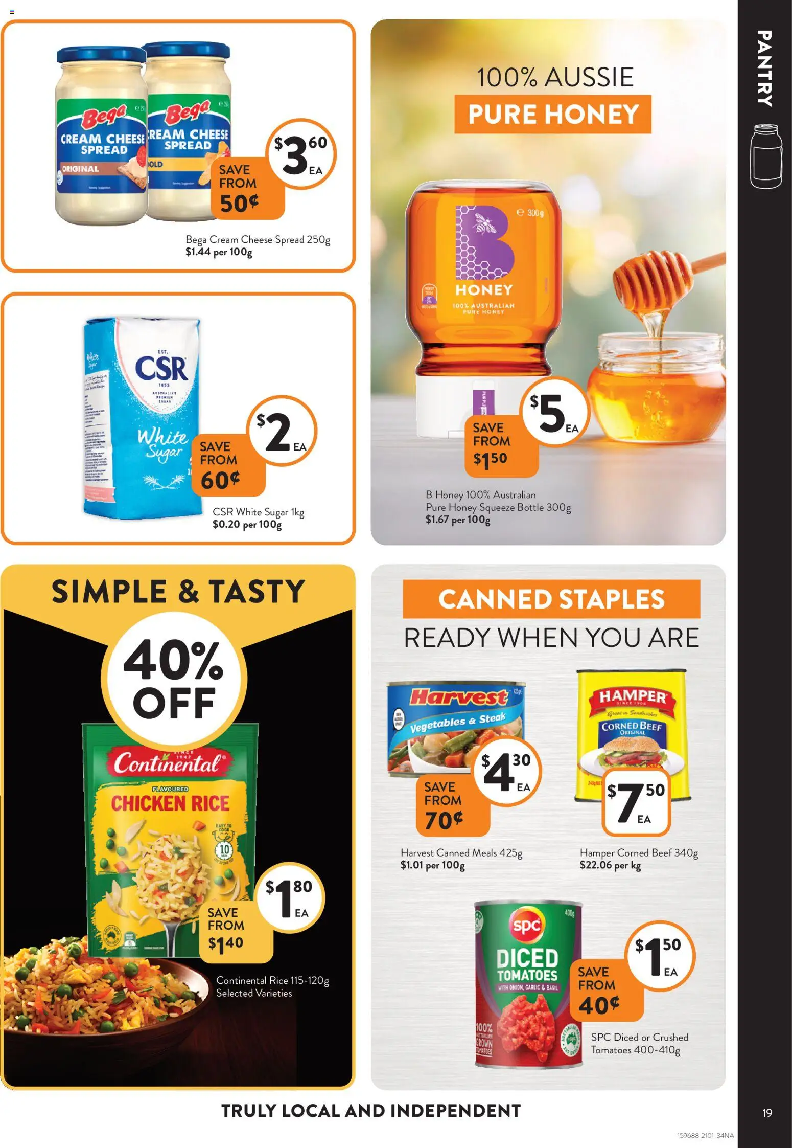 Foodworks catalogue - valid from 14.01.2026 | Page: 19 | Products: Cheese, Honey, Steak, Sugar