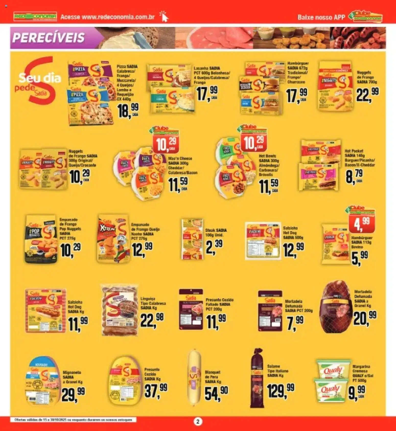 Princesa Folheto - válido de 15.10.2025 | Página: 1 | Produtos: Salsicha, Pizza, Lasanha, Soja