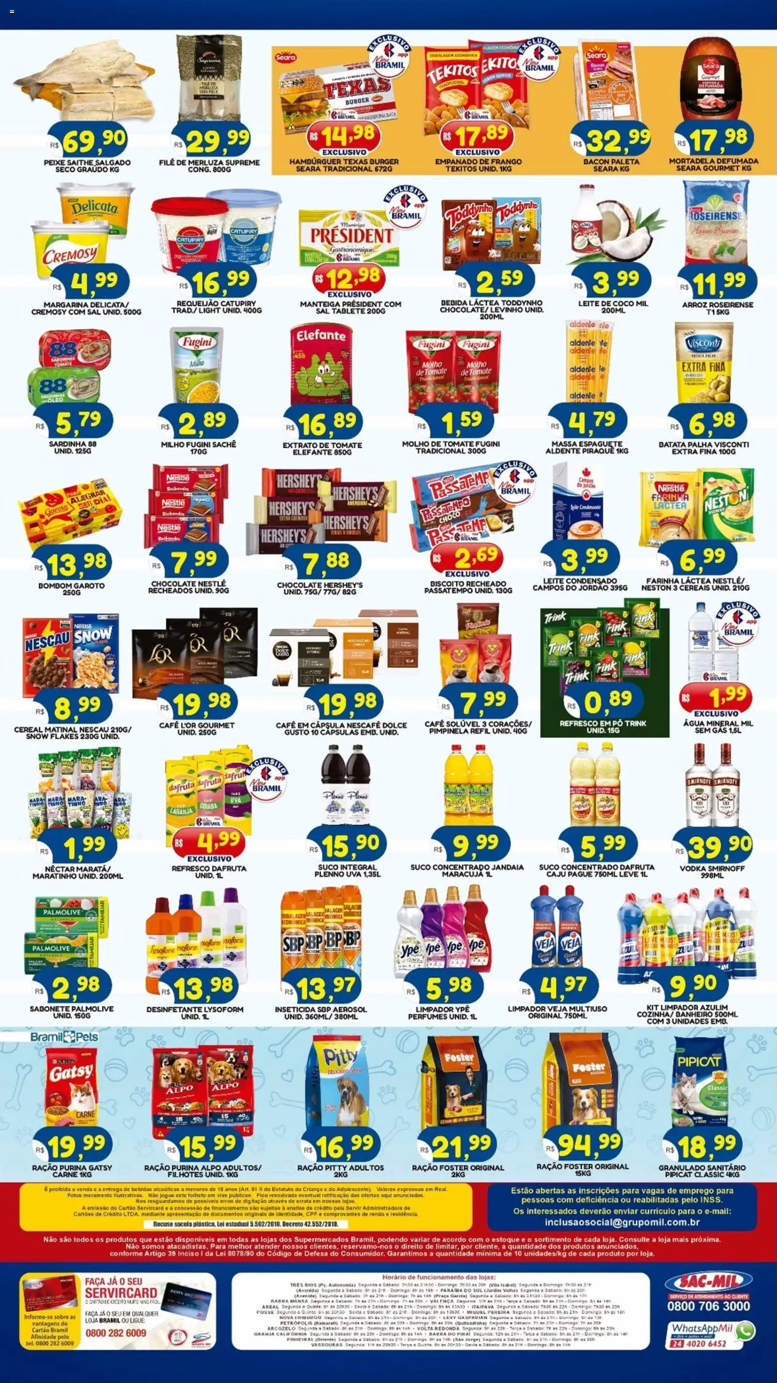 Bramil Supermercados Folheto - válido de 09.03.2026 | Página: 2 | Produtos: Caju, Nescau, Faca, Hambúrguer