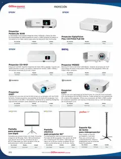 Vista previa de Office Depot catálogo 2025, nuevo folleto de la tienda, válido en México a partir del 09.01.2025 | Página: 374 | Productos: Brillo, Proyector, Lámpara