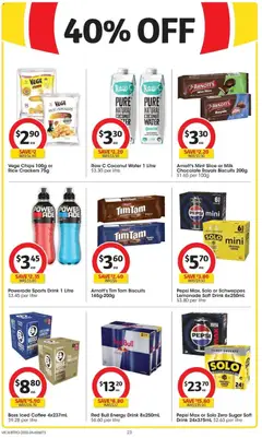 Preview of Coles - Coles Catalogue - 25th March - valid from 24.03.2026 | Page: 23 | Products: Crackers, Milk, Rice, Sugar