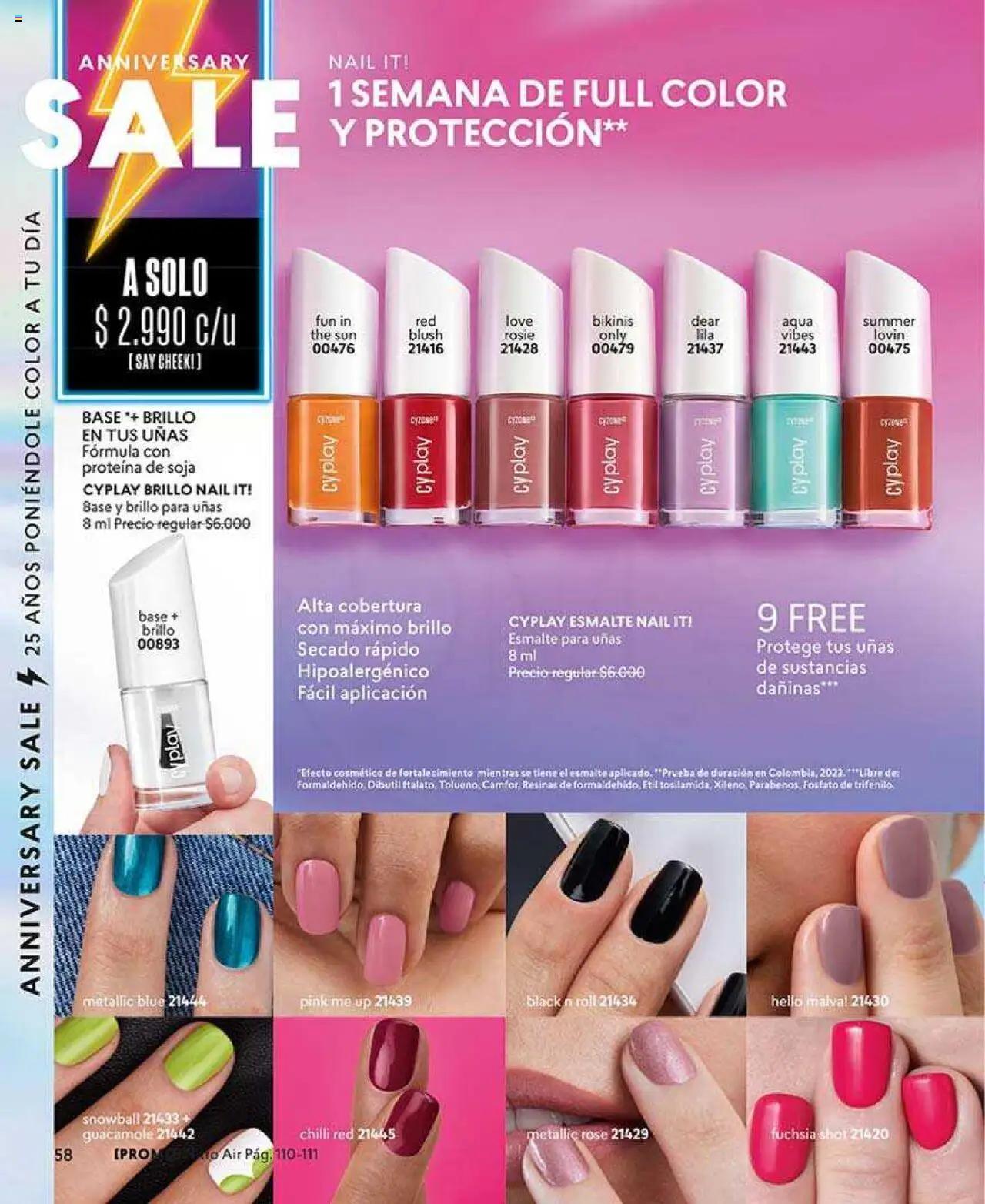 Catálogo CyZone Campaña 10 │ válido desde el 02.06.2025 | Página: 58 | Productos: Brillo, Base