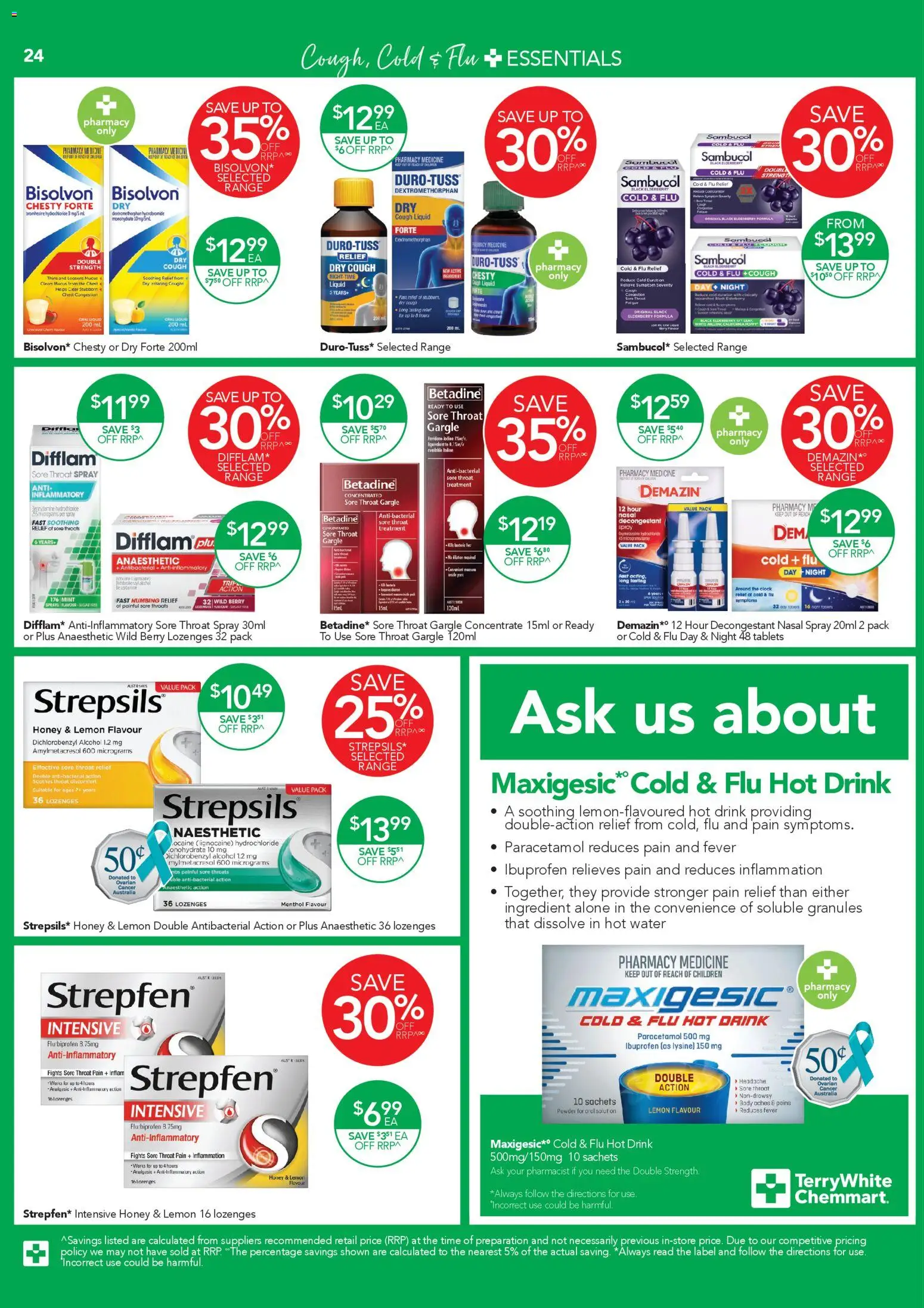 Terry White catalogue - valid from 16.04.2026 | Page: 24 | Products: Clock, Nasal spray, Treatment, Tablets