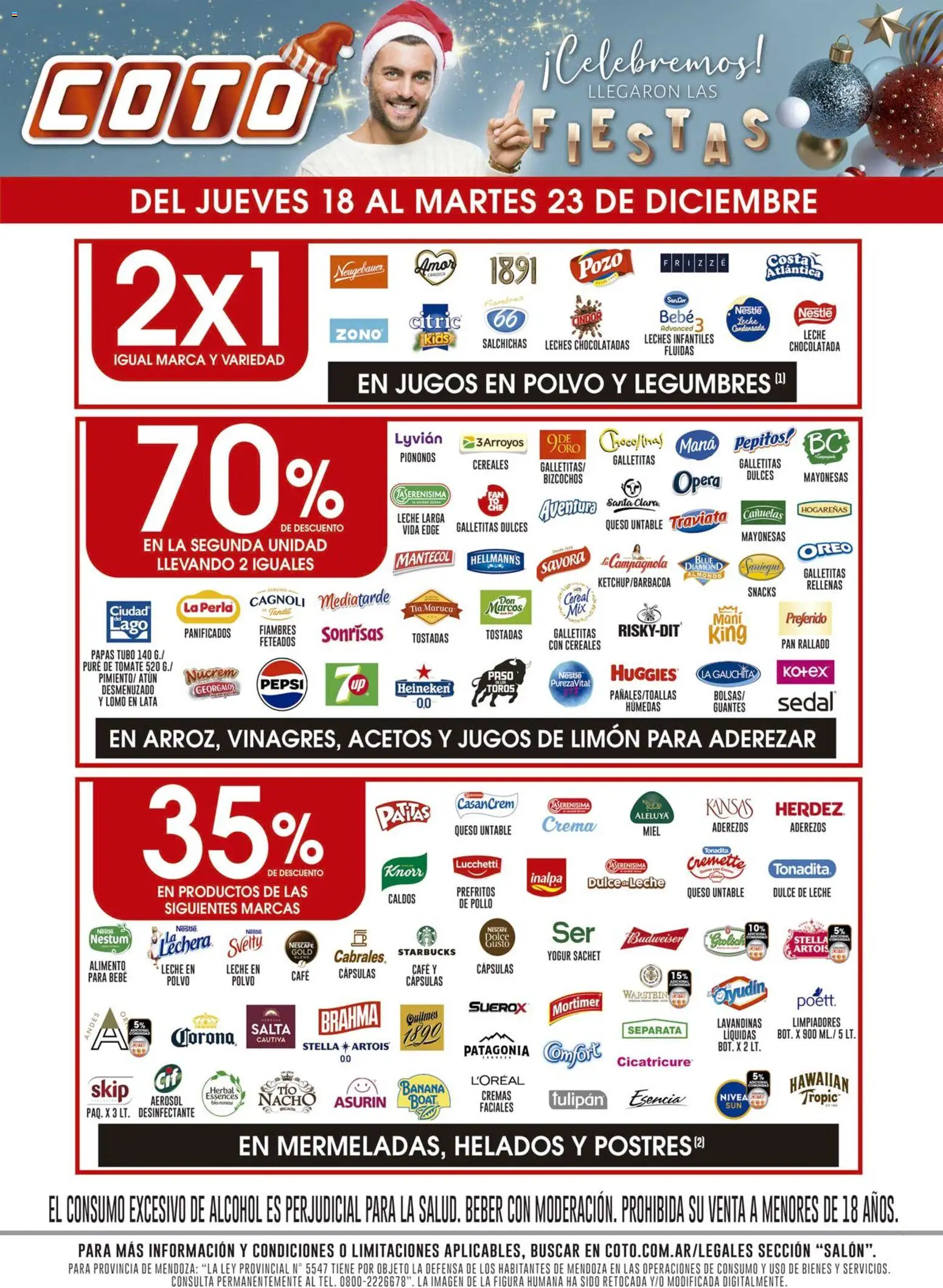 Coto ofertas │ válido desde el 18.12.2025 | Página: 1 | Productos: Polvo, Limón, Leche, Queso