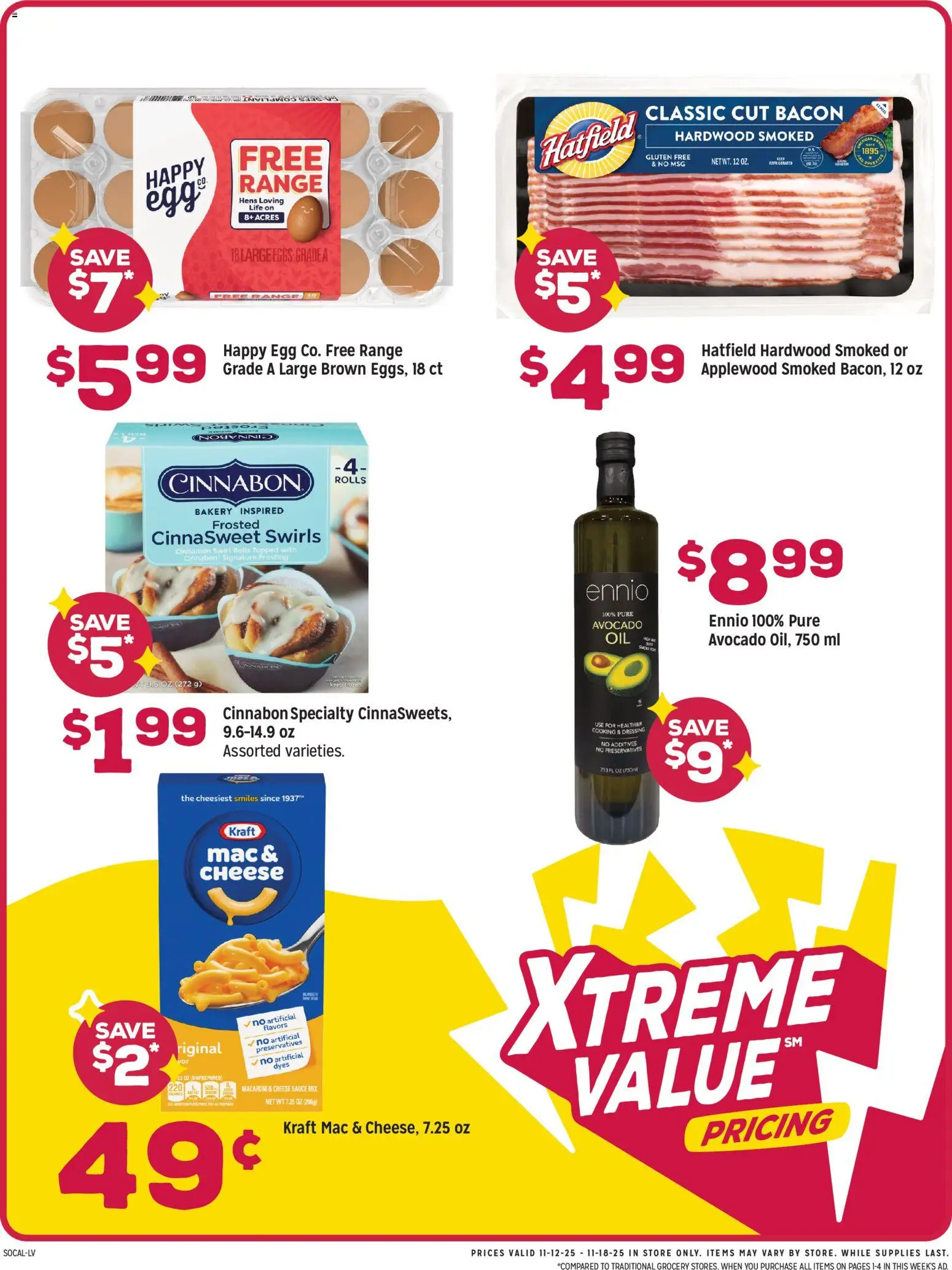 Grocery Outlet Weekly Ad - CA - valid from 12.11.2025 | Page: 3 | Products: Bakery, Cheese, Avocado, Sauce