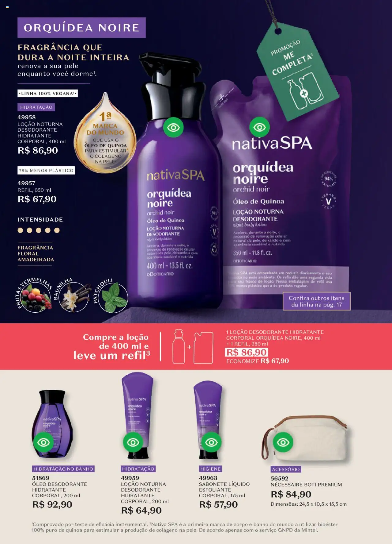 O Boticário Folheto - válido de 11.08.2025 | Página: 18 | Produtos: Quinoa, Desodorante, Sabonete, Body