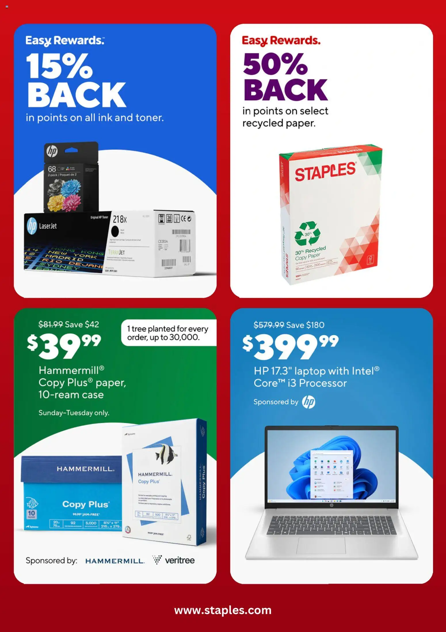 Staples Weekly Ad - valid from 19.04.2026 | Page: 5 | Products: Ink, Case, Toner, Laptop