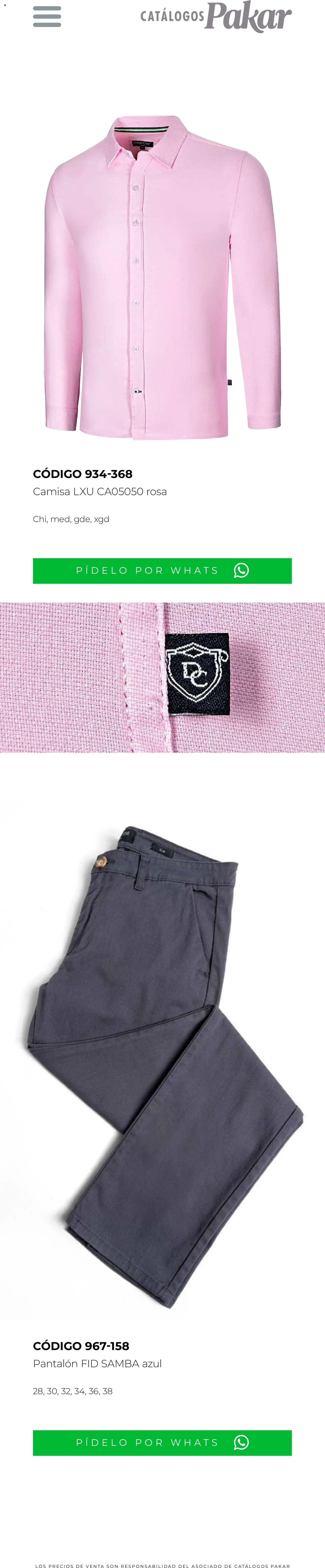 Nuevas ofertas de SC Pakar válidas en toda la República Mexicana desde el 21.11.2025. ¡Encuentra las mejores ofertas en SC Pakar catálogo Vámonos De Fiesta! | Página: 30 | Productos: Camisa