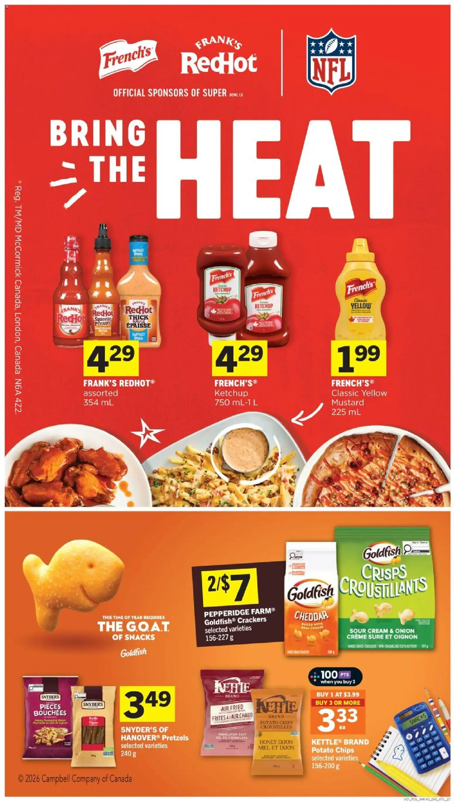 Foodland flyer valid from 29.01.2026 | Page: 14 | Products: Chips, Ketchup, Cream, Kettle
