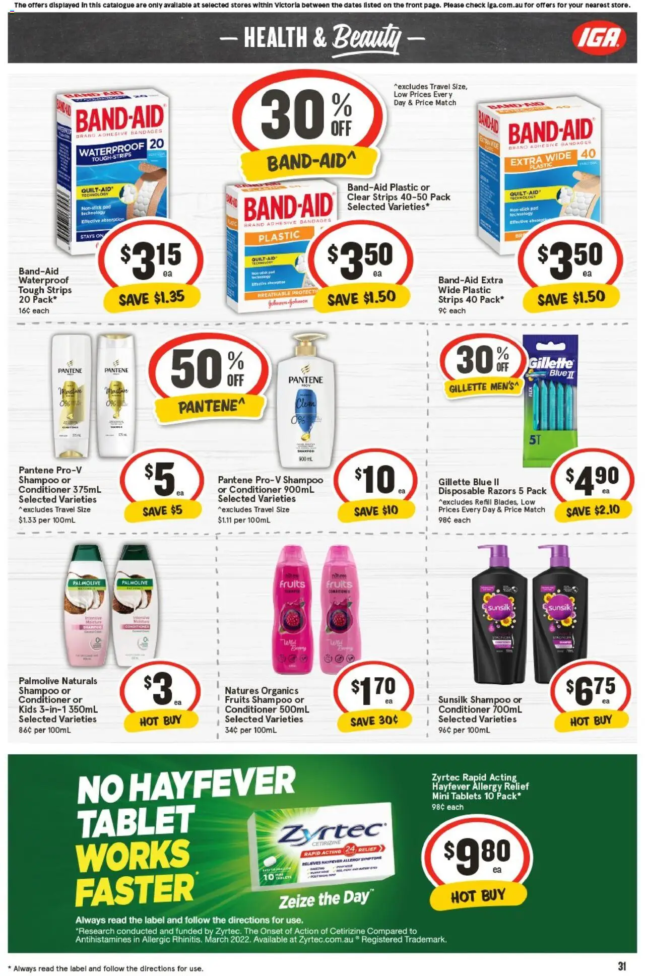 IGA catalogue - valid from 08.10.2025 | Page: 34 | Products: Light, Lotion, Toothbrush, Zinc