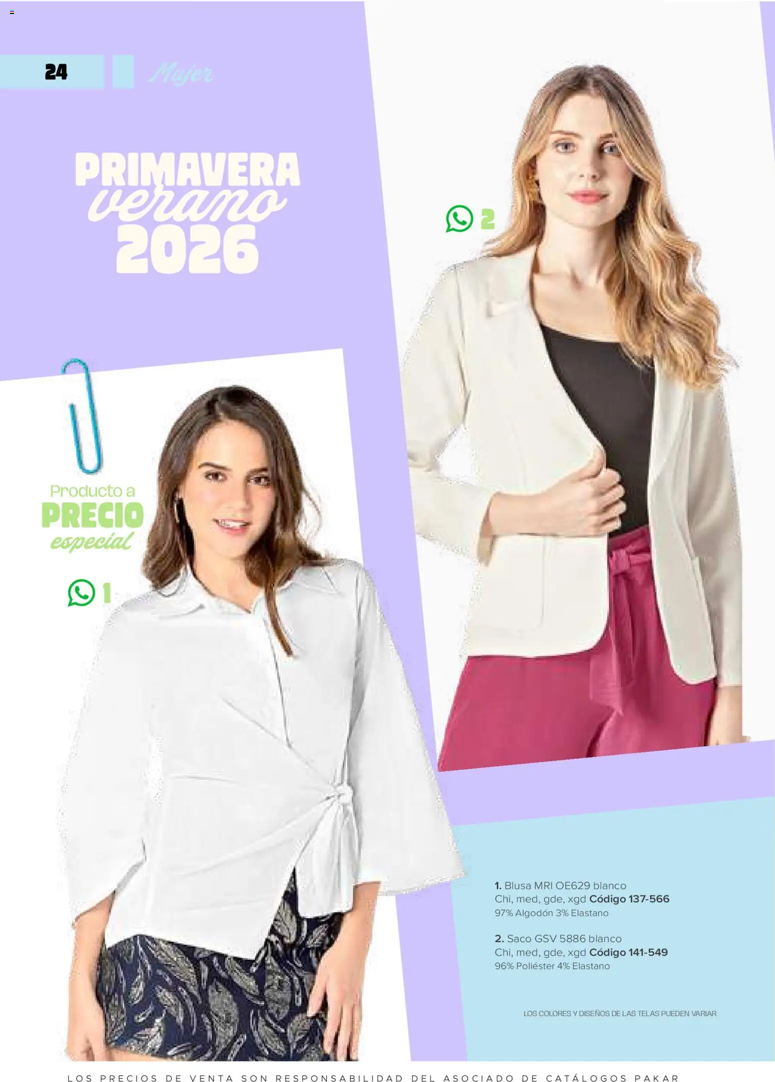 Nuevas ofertas de SC Pakar válidas en toda la República Mexicana desde el 30.01.2026. ¡Encuentra las mejores ofertas en SC Pakar catálogo Ropa! | Página: 24 | Productos: Blusa, Algodón