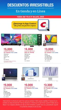 Vista previa de Costco - Catálogo Descuentos Irresistibles , nuevo folleto de la tienda, válido en México a partir del 19.07.2025