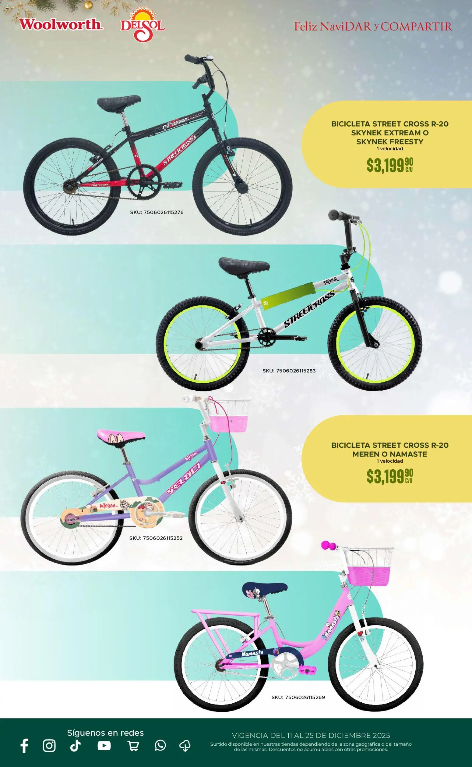 Nuevas ofertas de Del Sol y Woolworth válidas en toda la República Mexicana desde el 11.12.2025. ¡Encuentra las mejores ofertas en Del Sol y Woolworth catálogo! | Página: 12