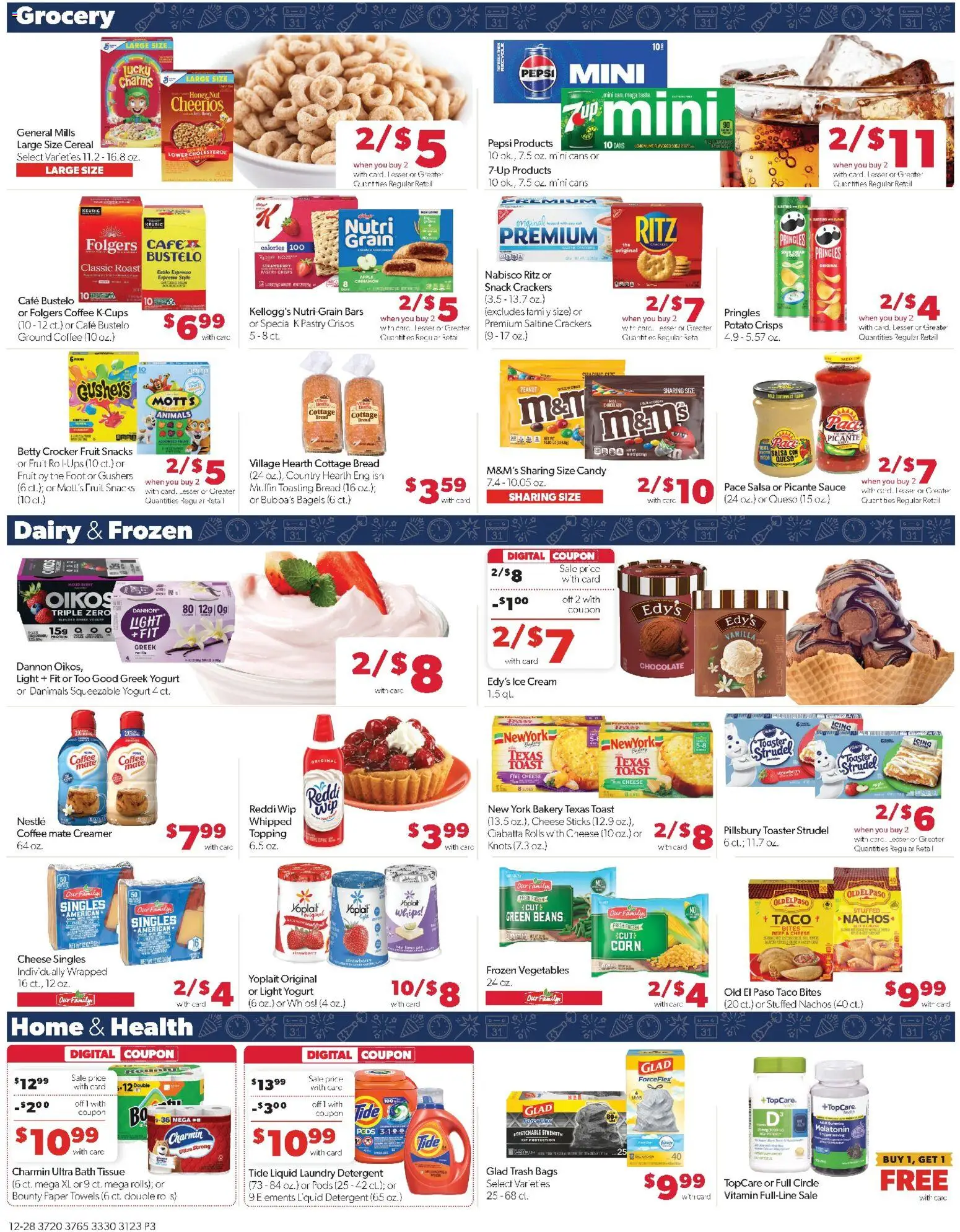 Family Fare Weekly Ad - NE - valid from 28.12.2025 | Page: 3 | Products: Bakery, Detergent, Sauce, Lime