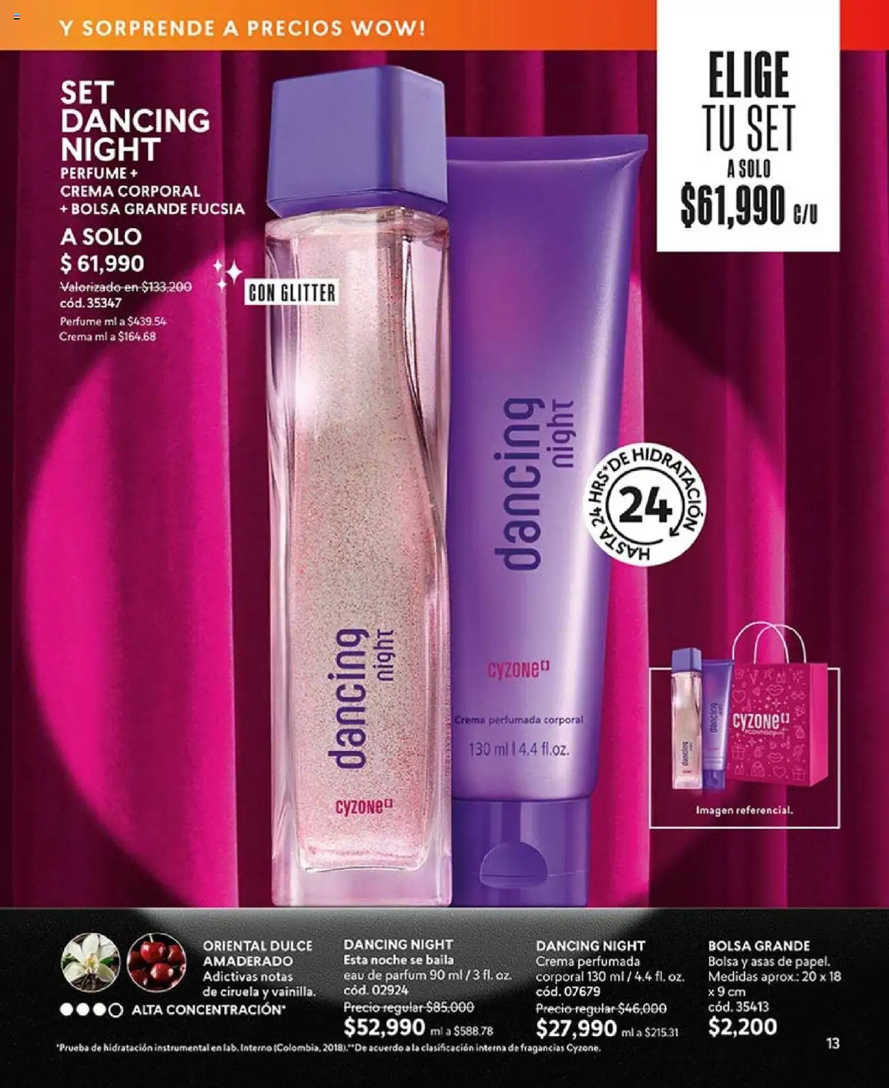 CyZone revista - valida desde el 18.08.2025 | Página: 13 | Productos: Crema, Glitter, Bolsa, Perfume