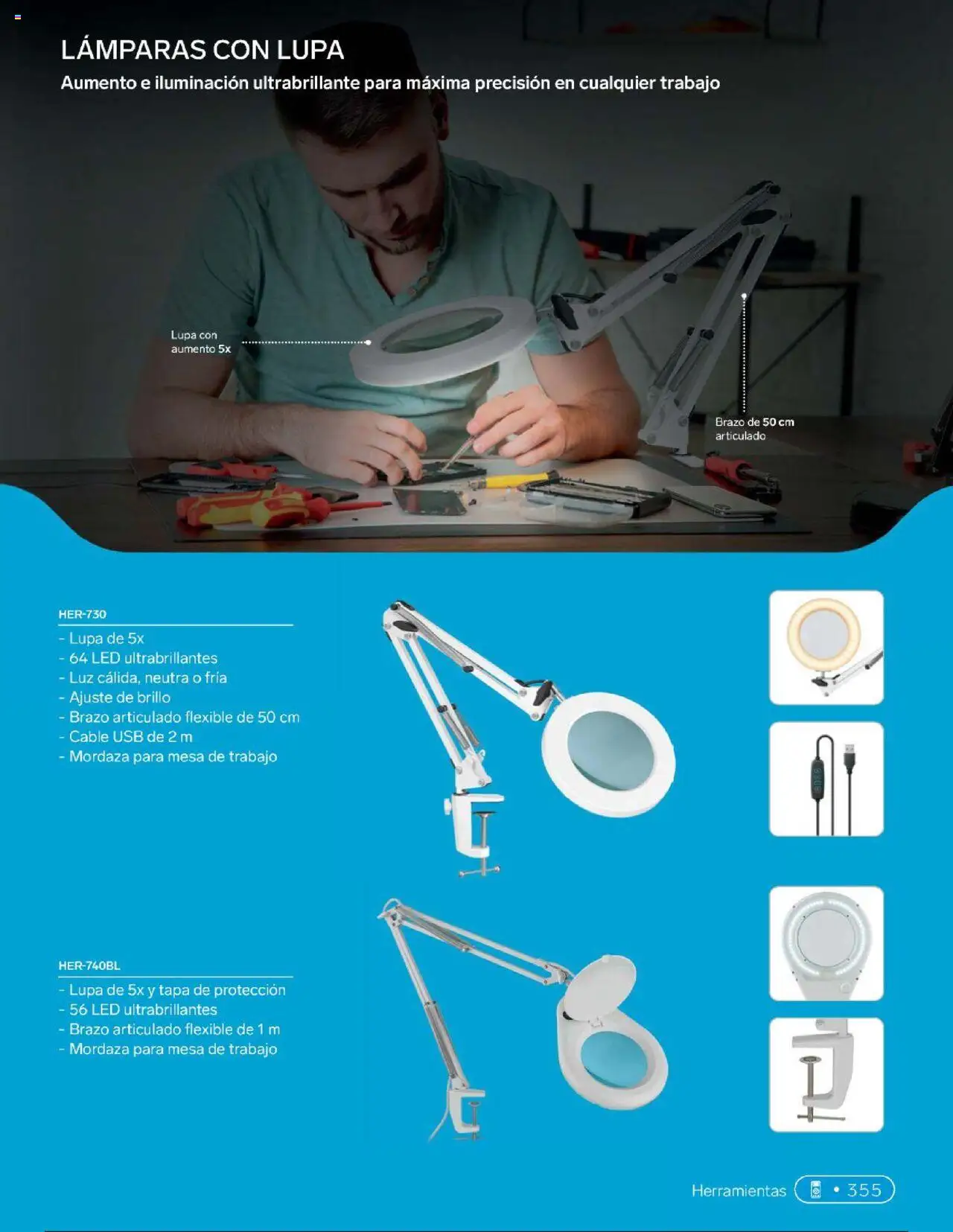 Nuevas ofertas de Steren válidas en toda la República Mexicana desde el 01.01.2025. ¡Encuentra las mejores ofertas en Steren catálogo! | Página: 373 | Productos: Usb, Lupa, Flexible, Mesa