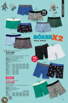 Leonisa revista - valida desde el 22.08.2025 | Página: 131 | Productos: Pinza, Boxers, Robot