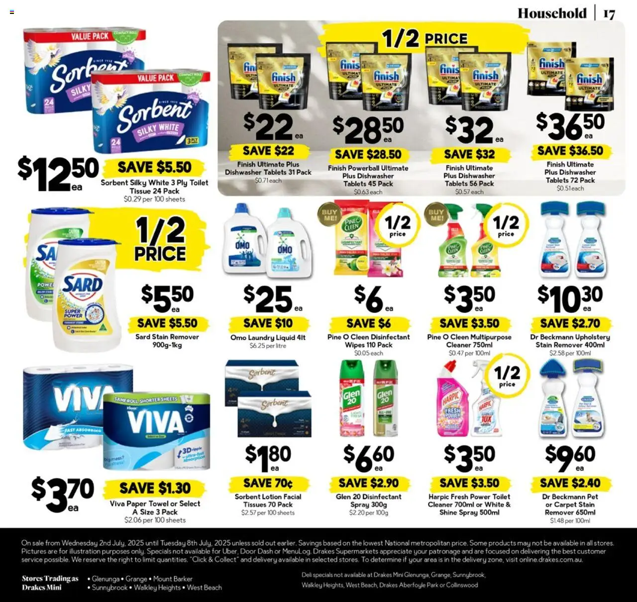 Drakes catalogue - valid from 02.07.2025 | Page: 17 | Products: Toilet, Door, Carpet, Cleaner