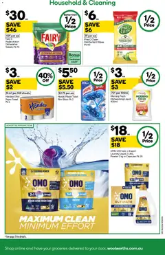 Preview of Woolworths catalogue  - valid from 18.03.2026 | Page: 45 | Products: Powder, Laundry, Dishwasher, Tablets