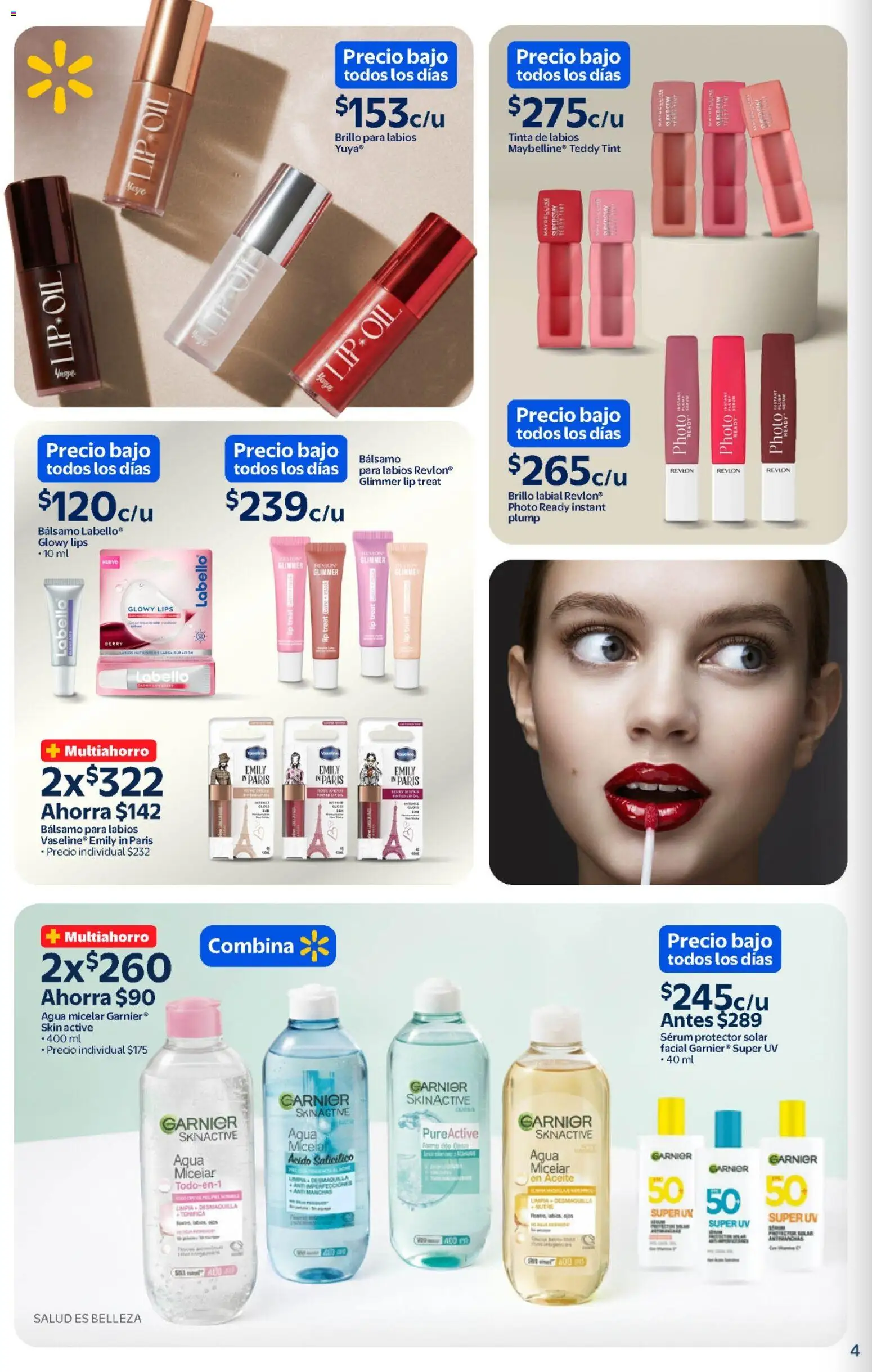 Nuevas ofertas de Walmart válidas en toda la República Mexicana desde el 11.02.2026. ¡Encuentra las mejores ofertas en Walmart folleto! | Página: 4 | Productos: Agua, Aceite, Bálsamo, Agua micelar