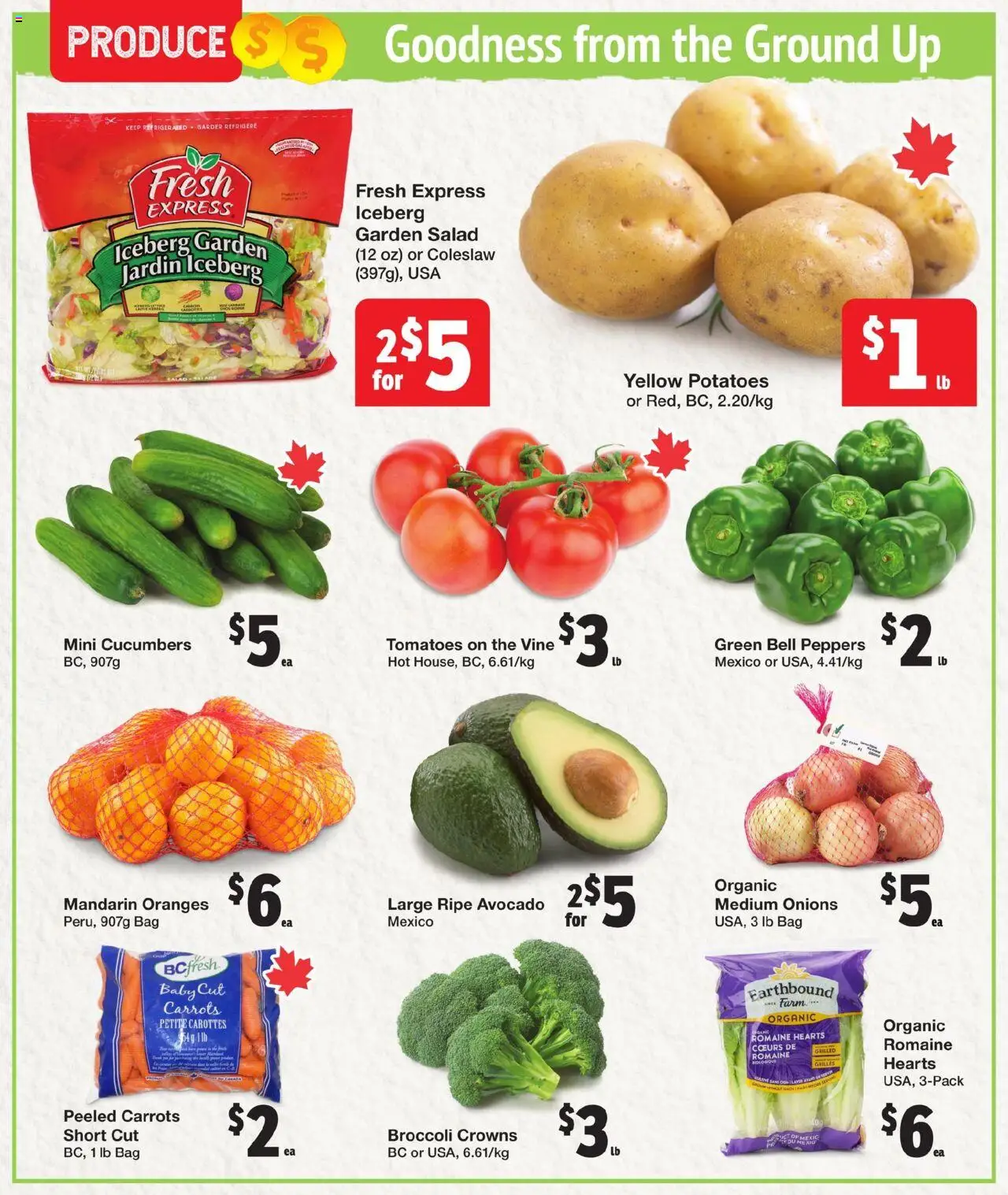 Quality Foods flyer valid from 25.09.2025 | Page: 2 | Products: Cucumbers, Potatoes, Bag, Tomatoes