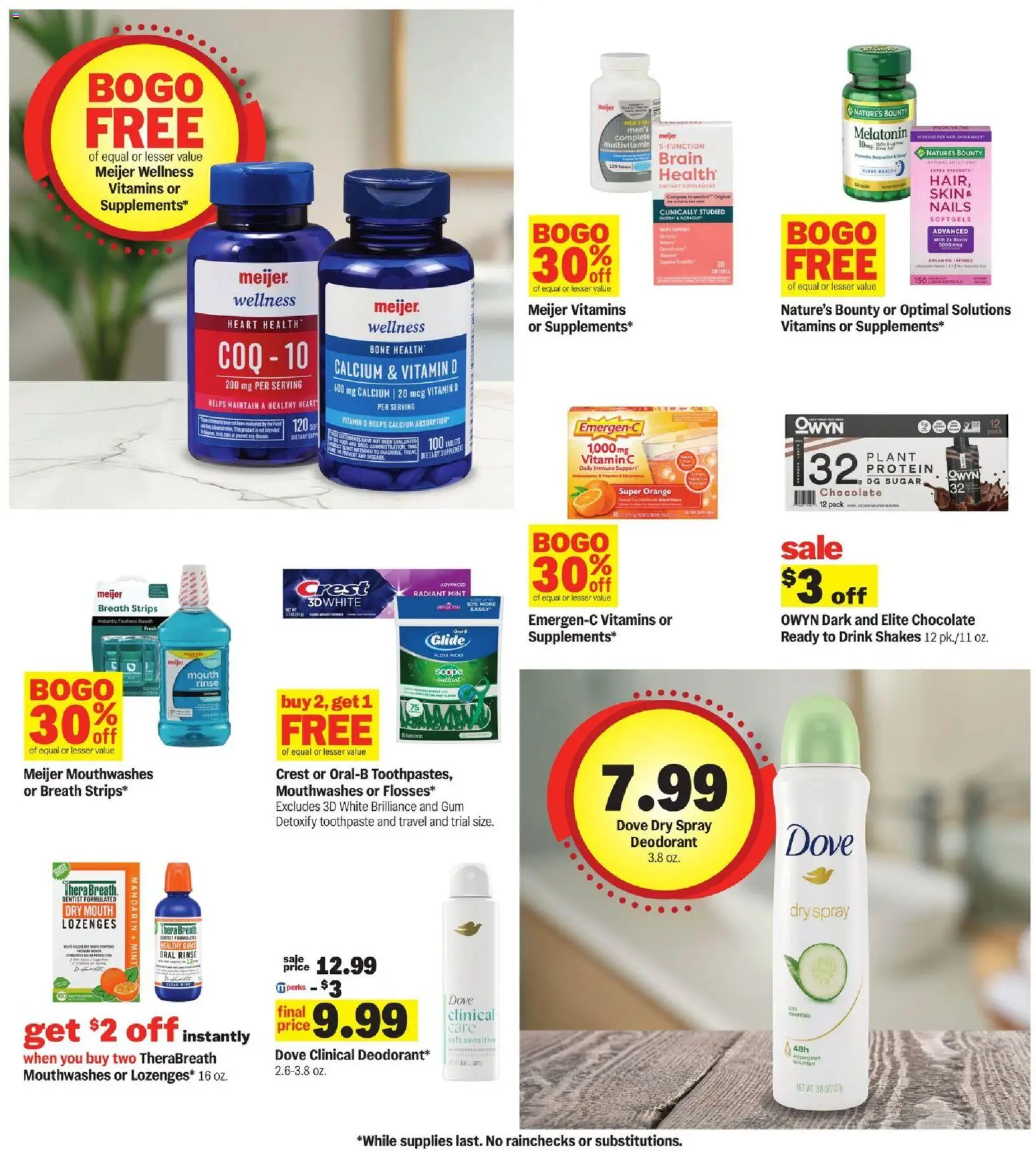Meijer Weekly Ad - valid from 25.02.2026 | Page: 27 | Products: Vitamin, Melatonin, Chocolate, Toothpaste