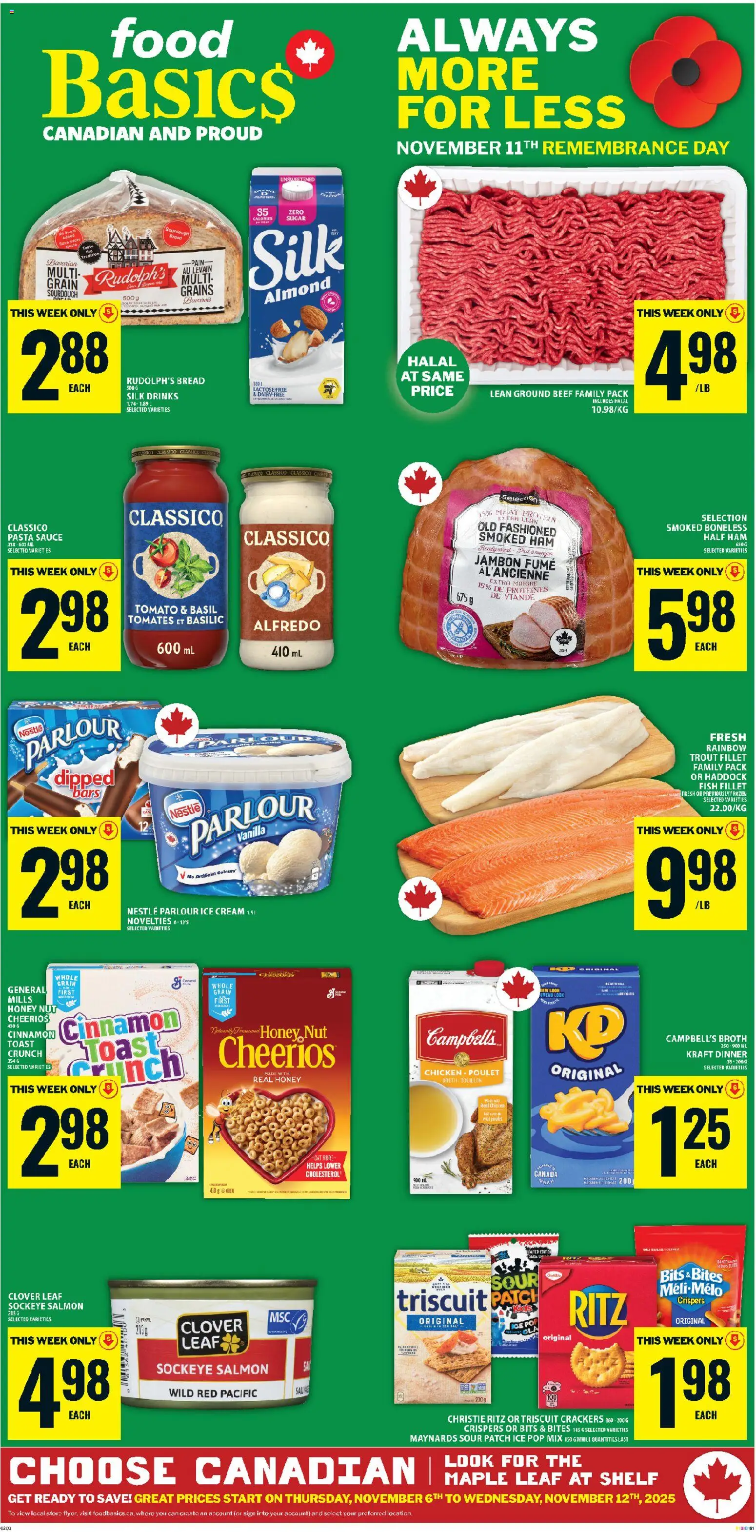 Food Basics flyer valid from 06.11.2025 | Page: 1