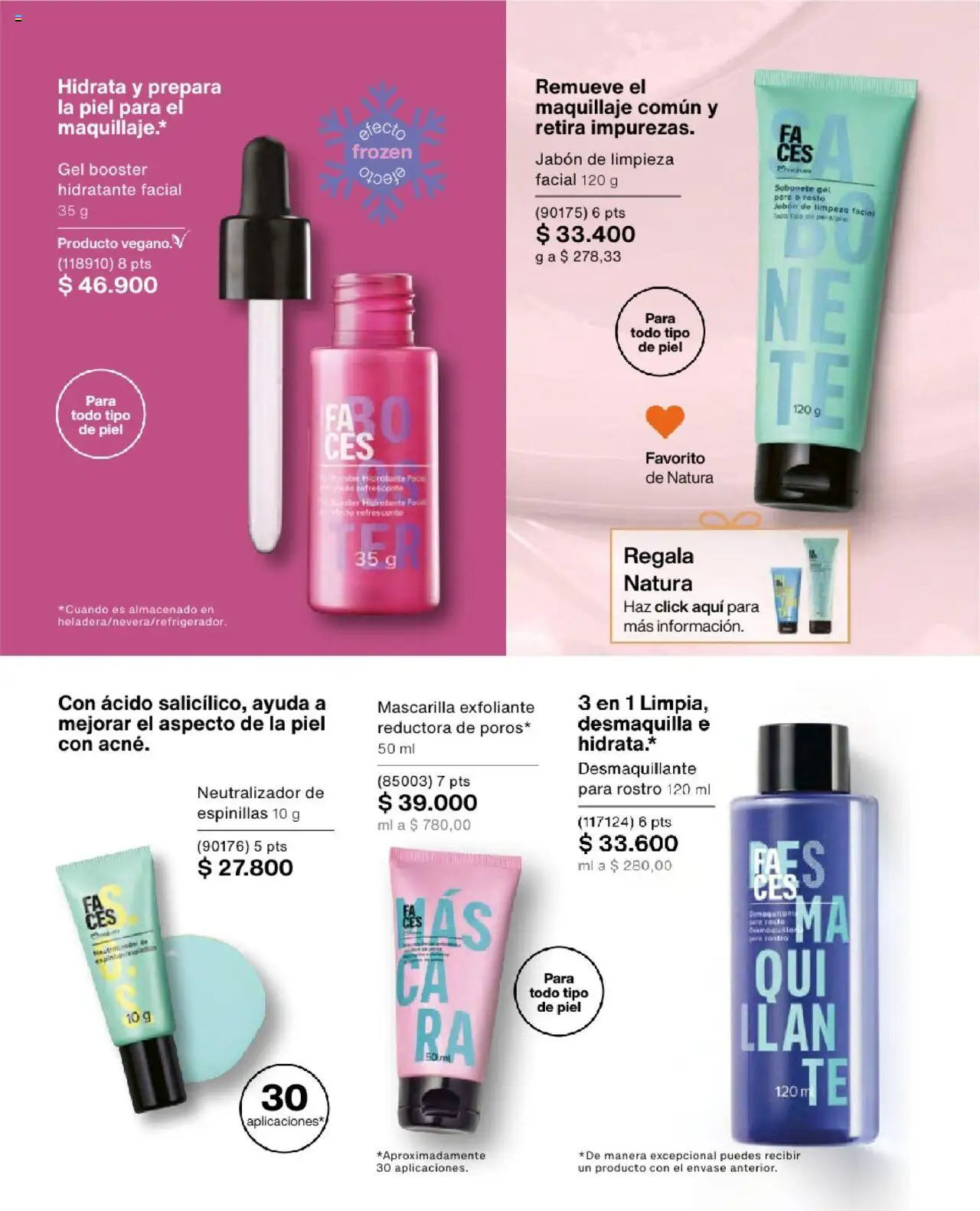 Natura revista - valida desde el 23.07.2025 | Página: 108 | Productos: Mascarilla, Maquillaje, Jabón, Desmaquillante
