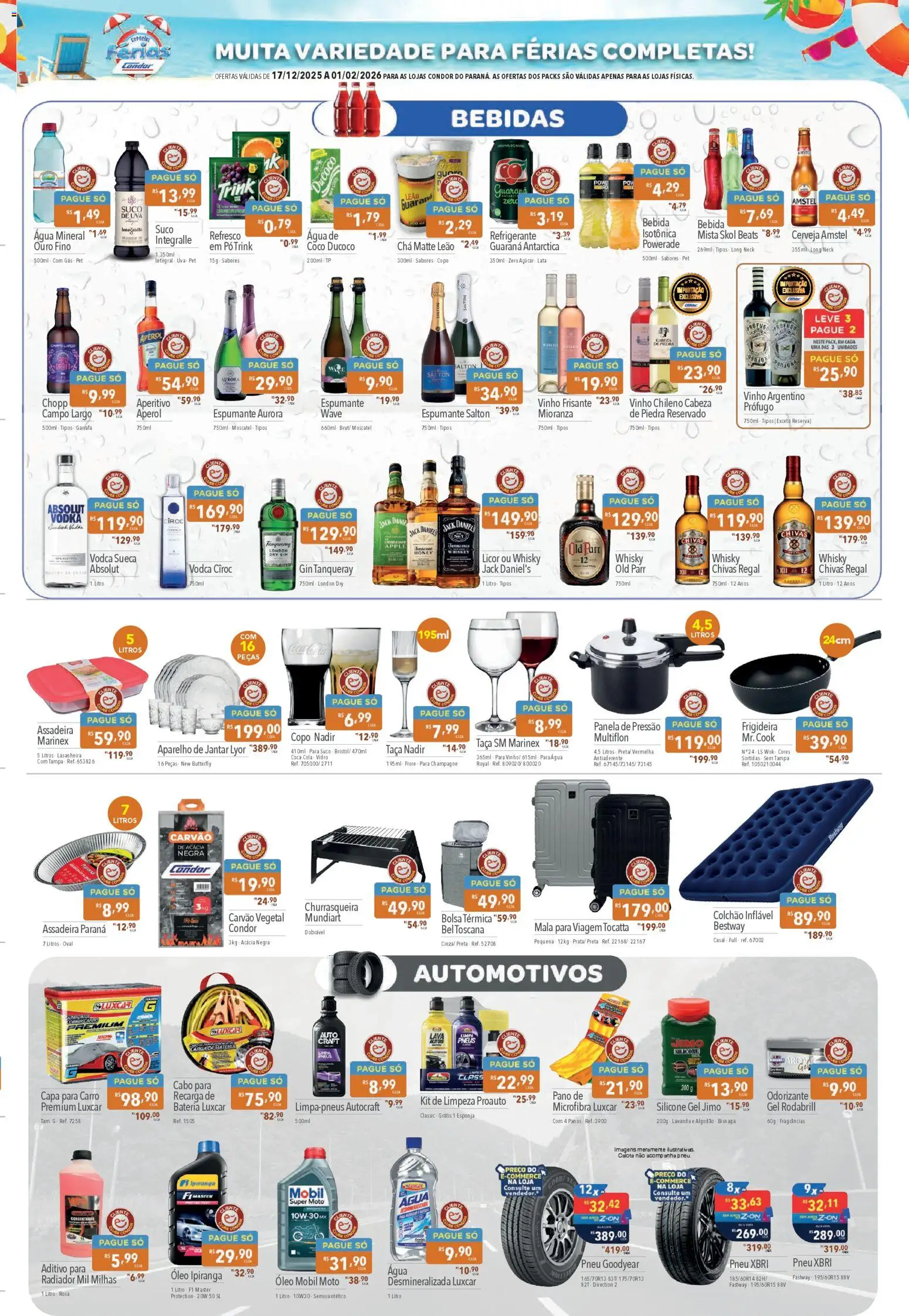 Supermercados Condor Folheto - válido de 17.01.2025 | Página: 3 | Produtos: Champagne, Cerveja, Gin, Algodão
